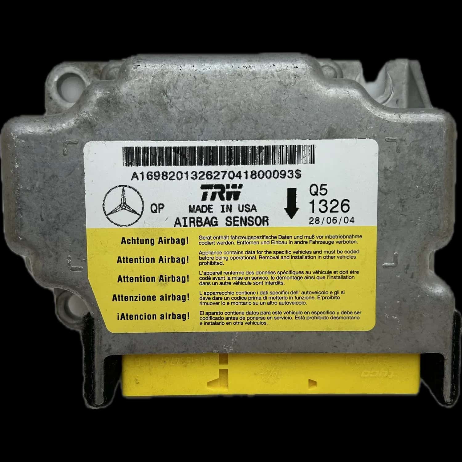 Mercedes-Benz A-Klasse W169 airbag-regeleenheid reparatie