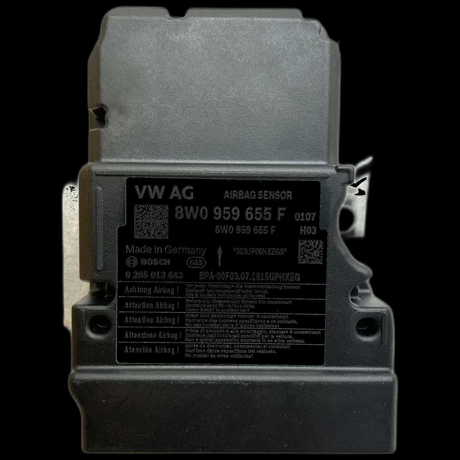 Audi A4 8W Avant airbag-regeleenheid reparatie