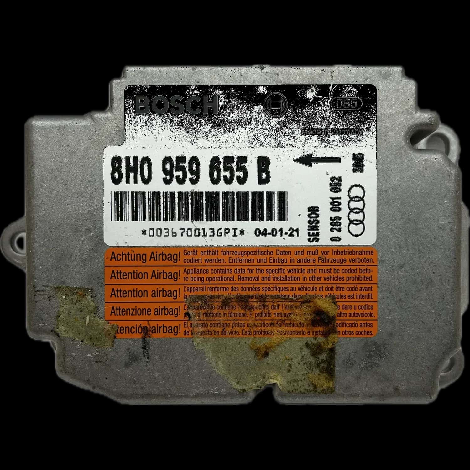 Audi A4 B6 8E airbag-regeleenheid reparatie