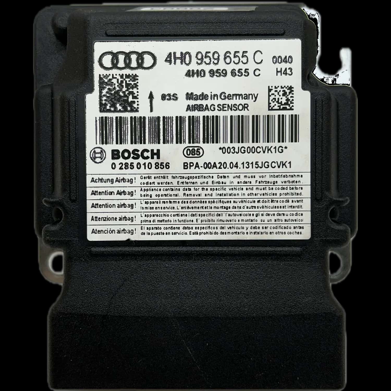 Audi R8 42 Airbag-regeleenheid Reparatie