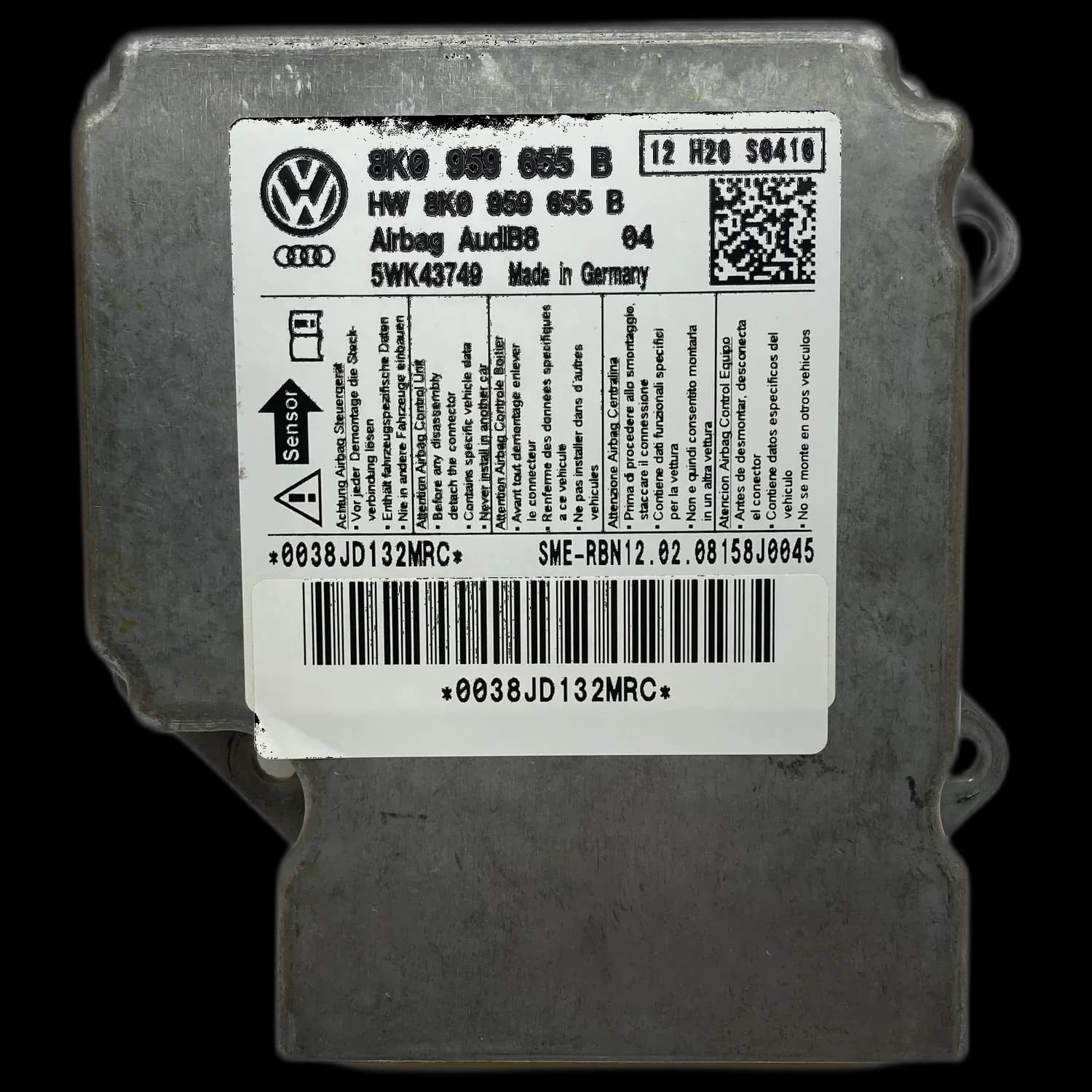 Audi S4 B8 8K airbag-regeleenheid reparatie