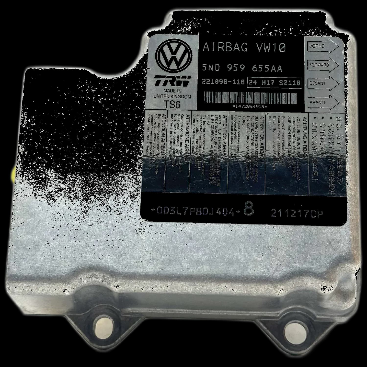 Volkswagen Tiguan BW2 airbag-regeleenheid reparatie