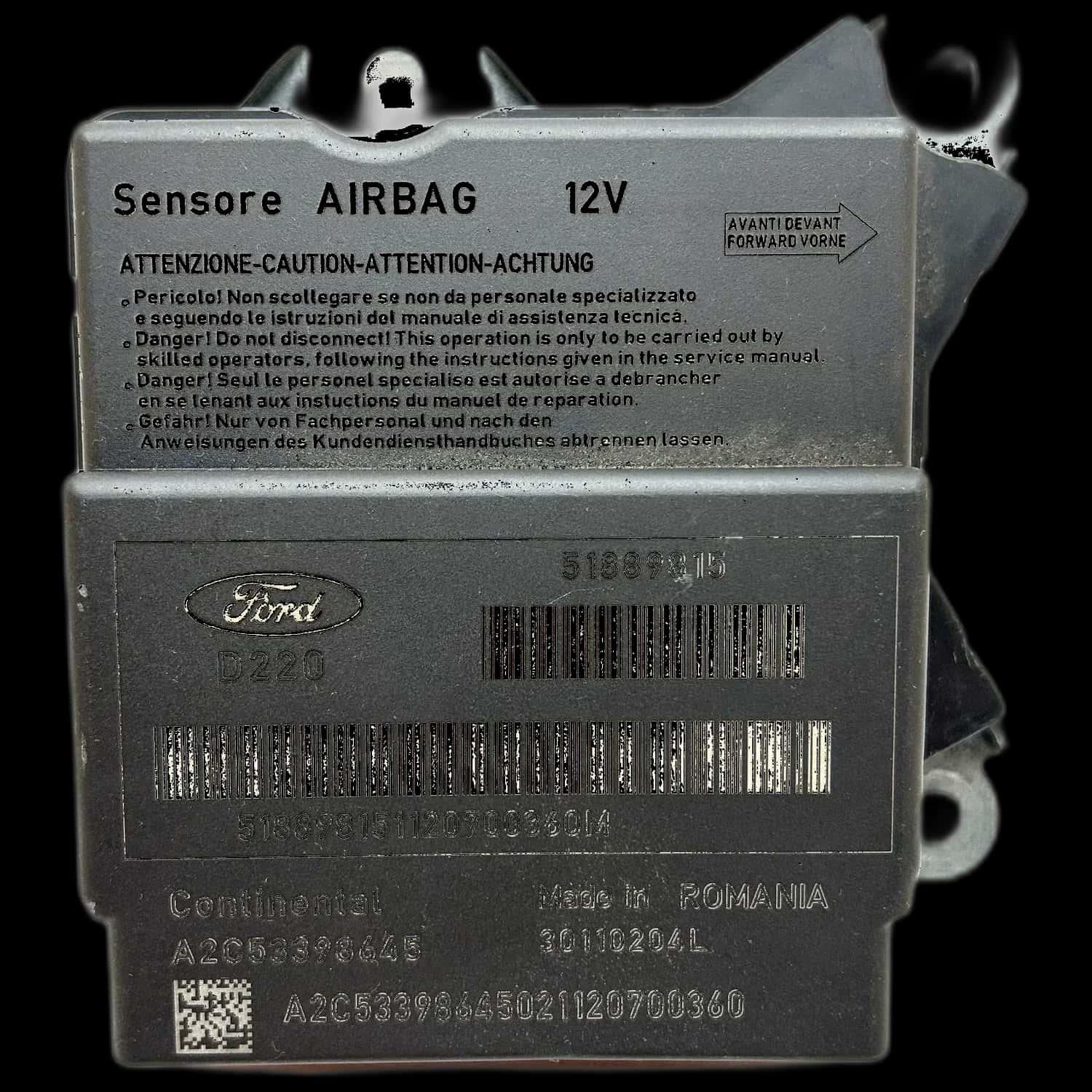 Ford Ka 2 RU8 airbag-regeleenheid reparatie