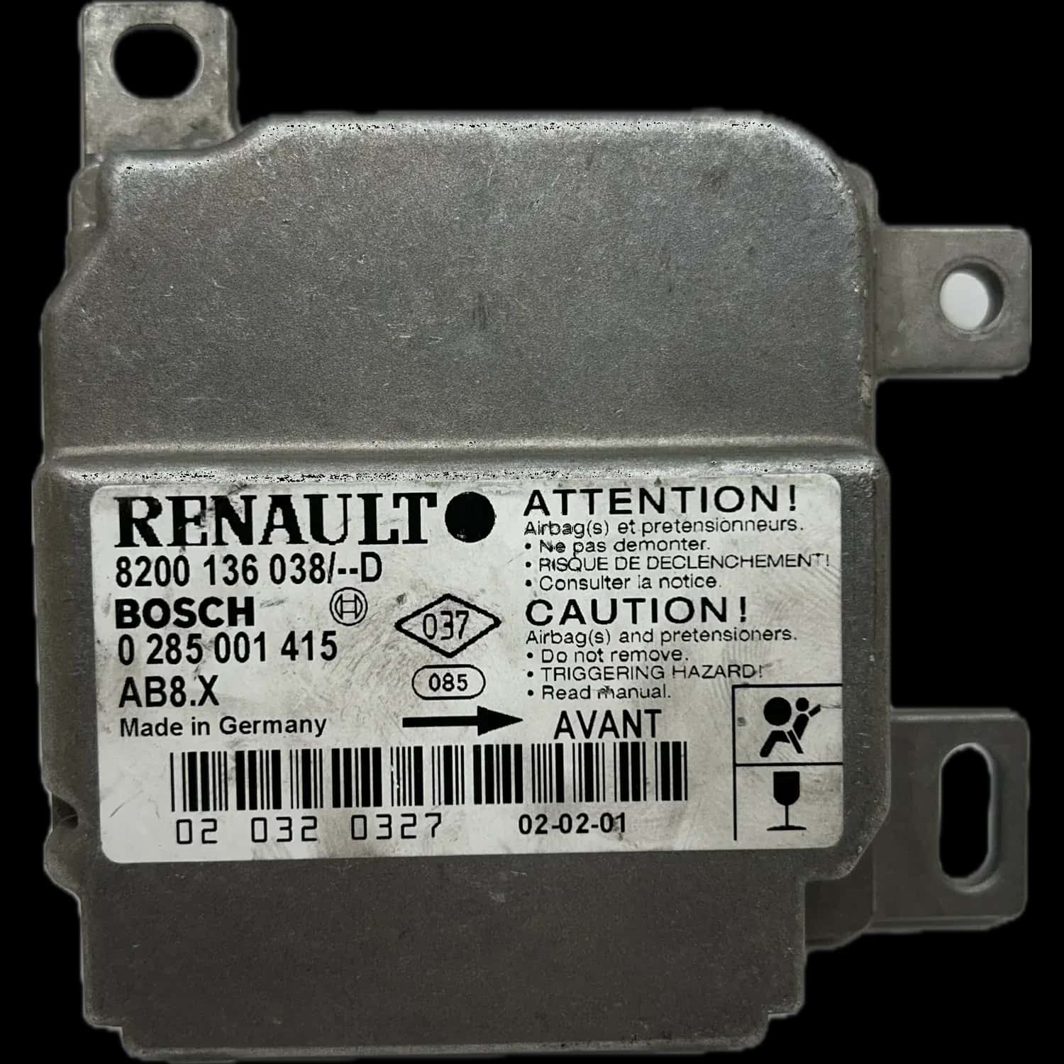 Renault Clio II airbag-regeleenheid reparatie