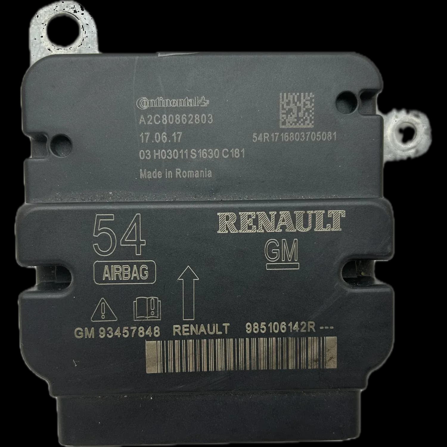 Renault Trafic III airbag-regeleenheid reparatie