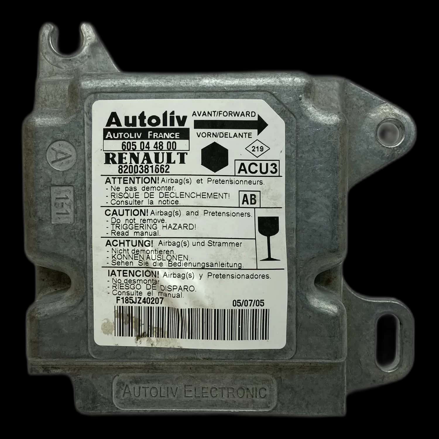 Renault Kangoo I airbag-regeleenheid reparatie