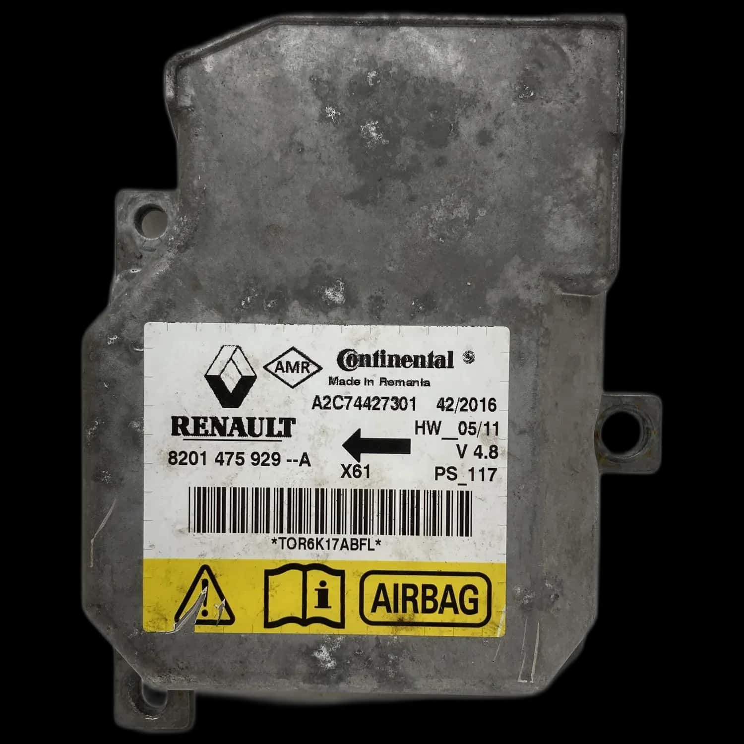 Renault Kangoo II airbag-regeleenheid reparatie