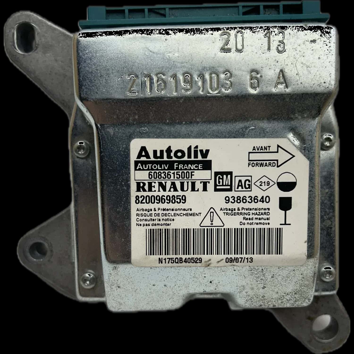 Renault Trafic II airbag-regeleenheid reparatie