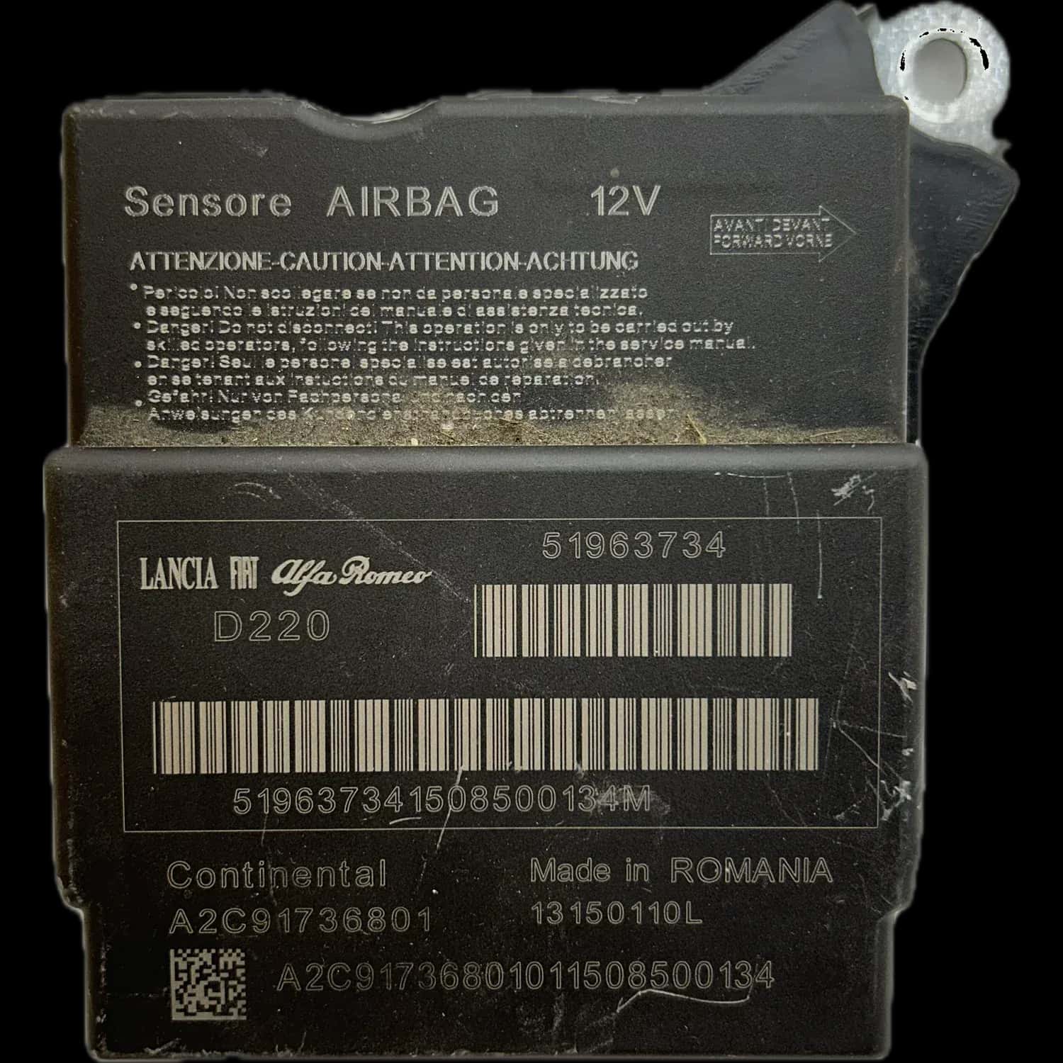 Fiat 500L 199 airbag-regeleenheid reparatie