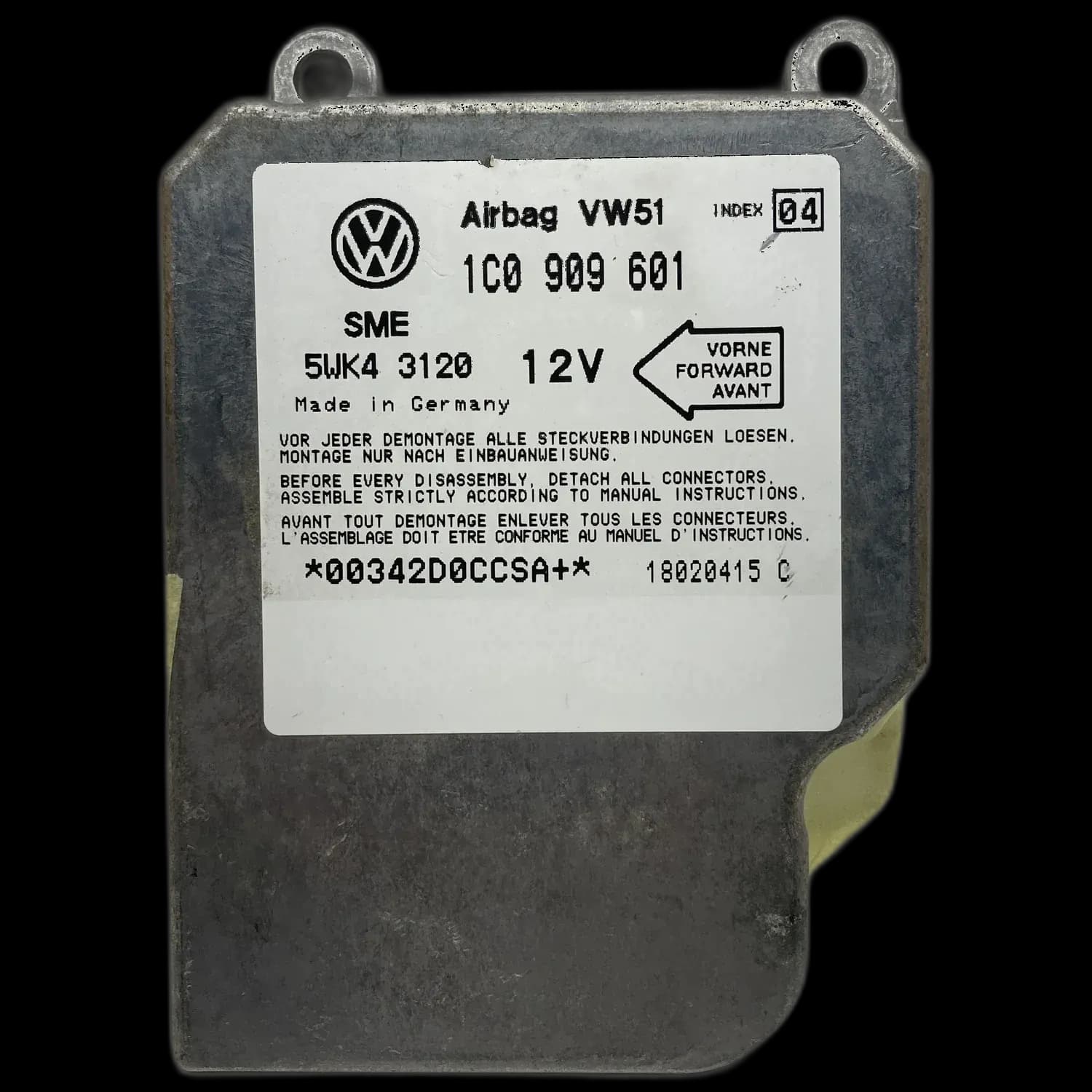 Skoda Fabia Mk1 airbag-regeleenheid reparatie