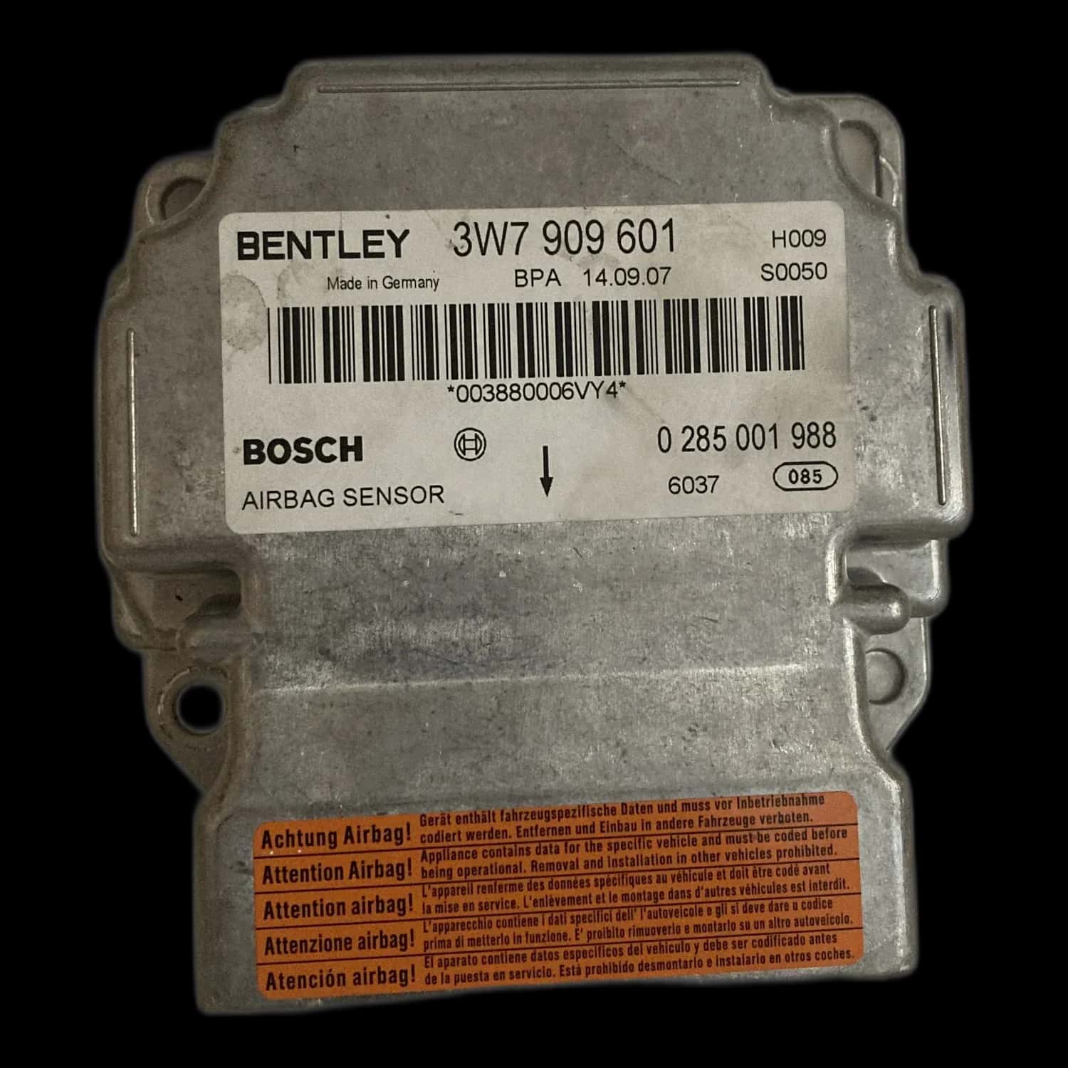 Bentley Continental GT Mk2 airbag-regeleenheid reparatie