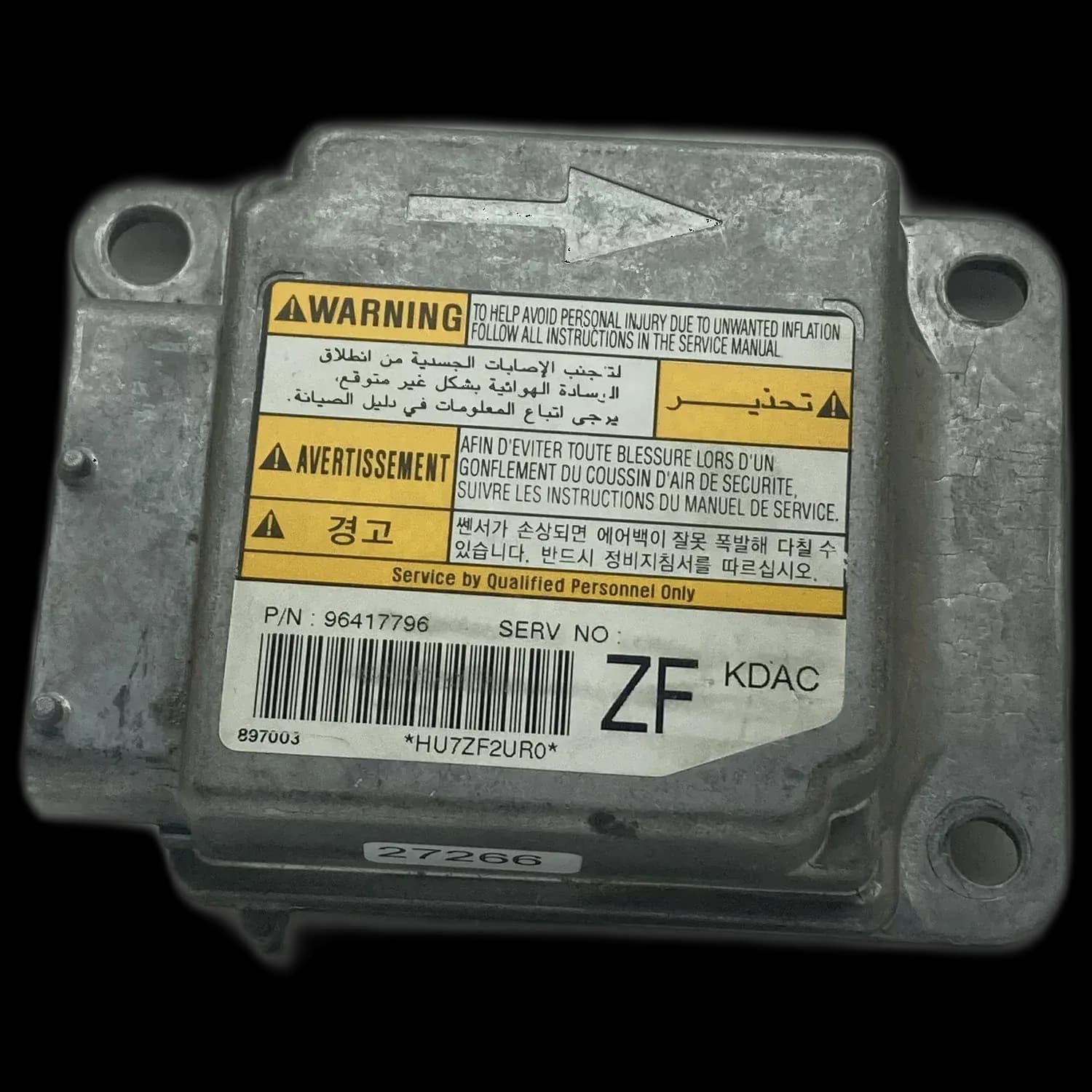 Daewoo Tacuma U100 Airbag-regeleenheid reparatie