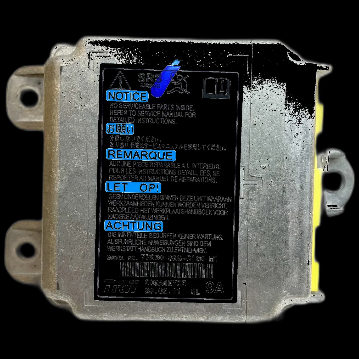 Honda Civic 9th Gen Airbag-regeleenheid Reparatie