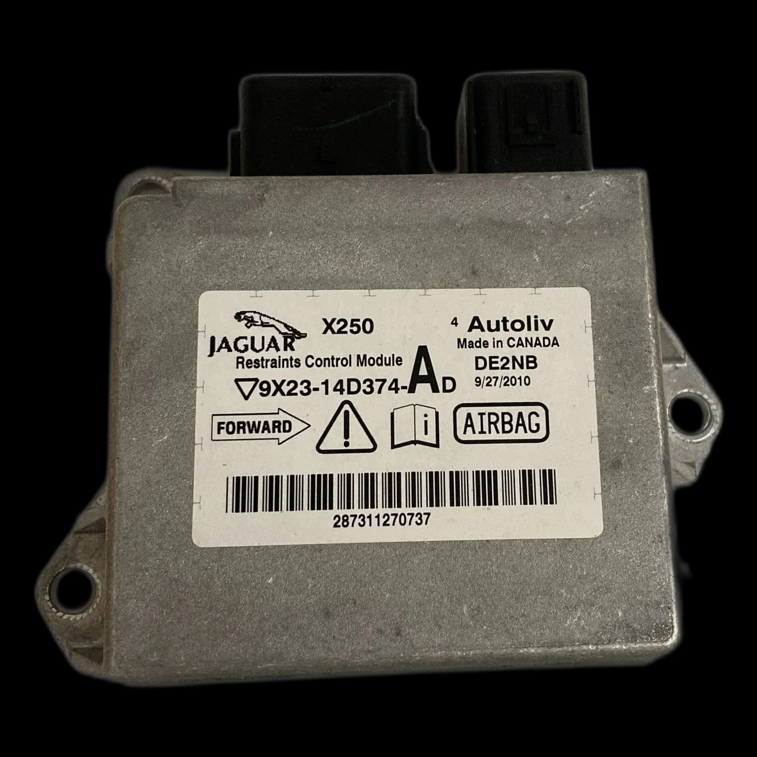 Airbagcomputer 9X23-14D374-AD, Etiket