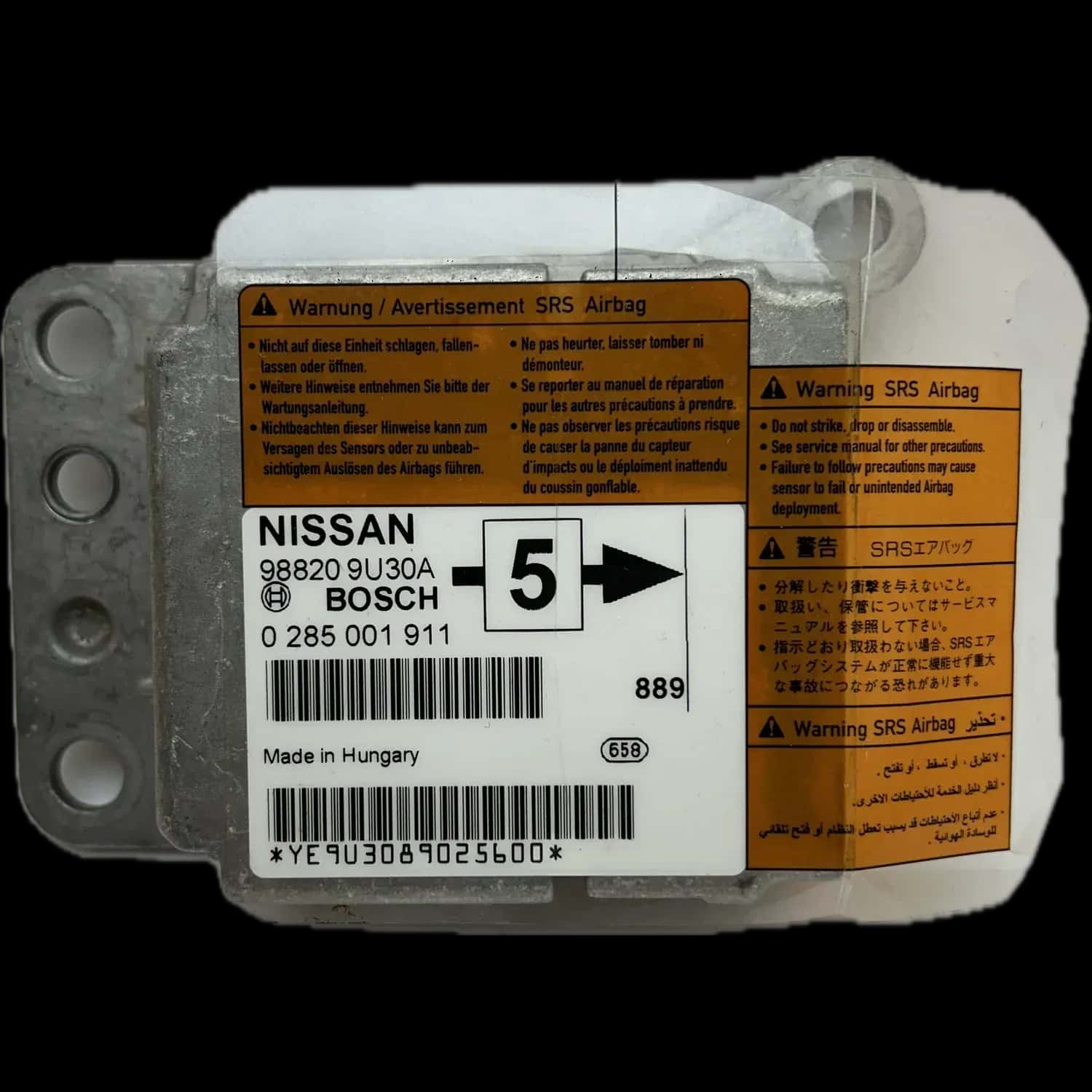 Nissan Note E11 airbag-regeleenheid reparatie