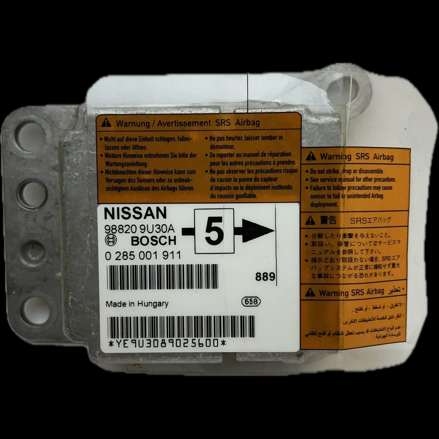 Nissan Note E11 airbag-regeleenheid reparatie