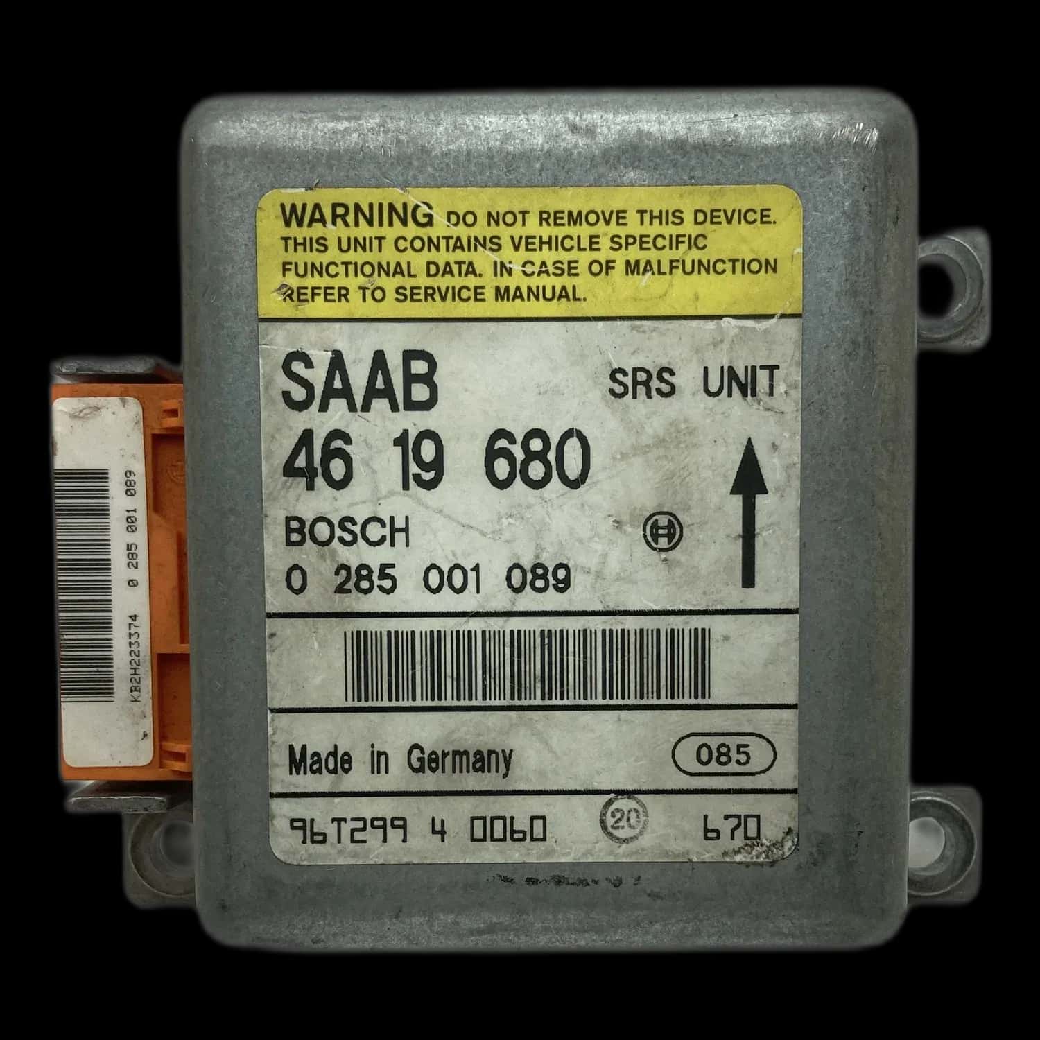 Saab 900 NG airbag-regeleenheid reparatie
