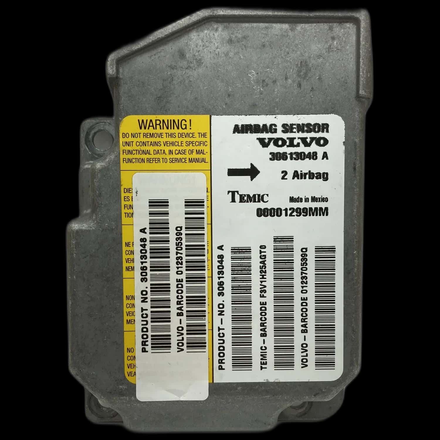 Volvo V40 Serie 1 airbag-regeleenheid reparatie