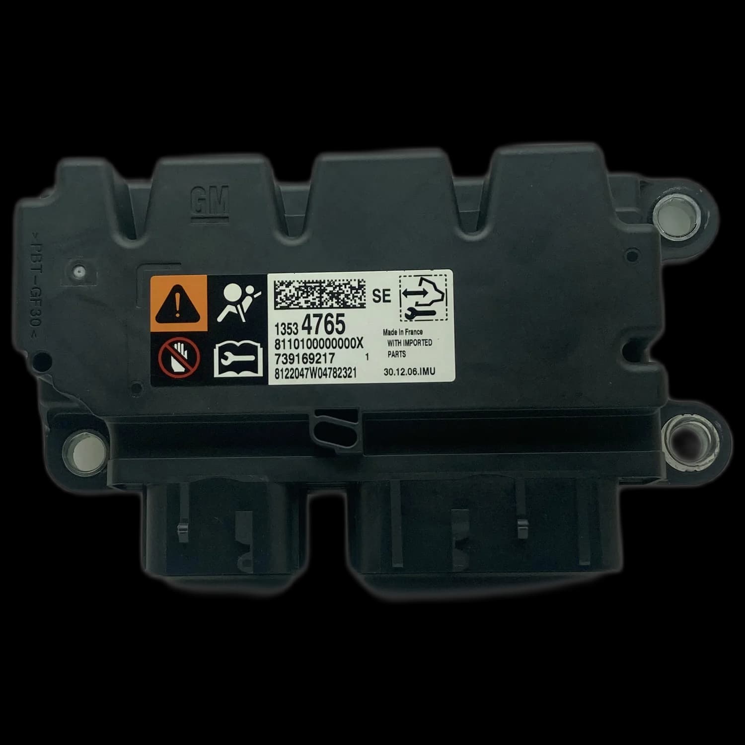 Airbagcomputer 13534765, Etiket
