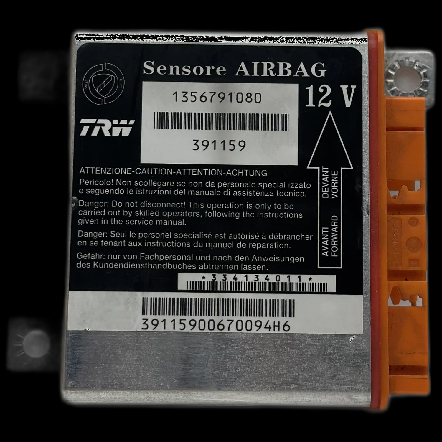 Airbagcomputer 1356791080, Etiket