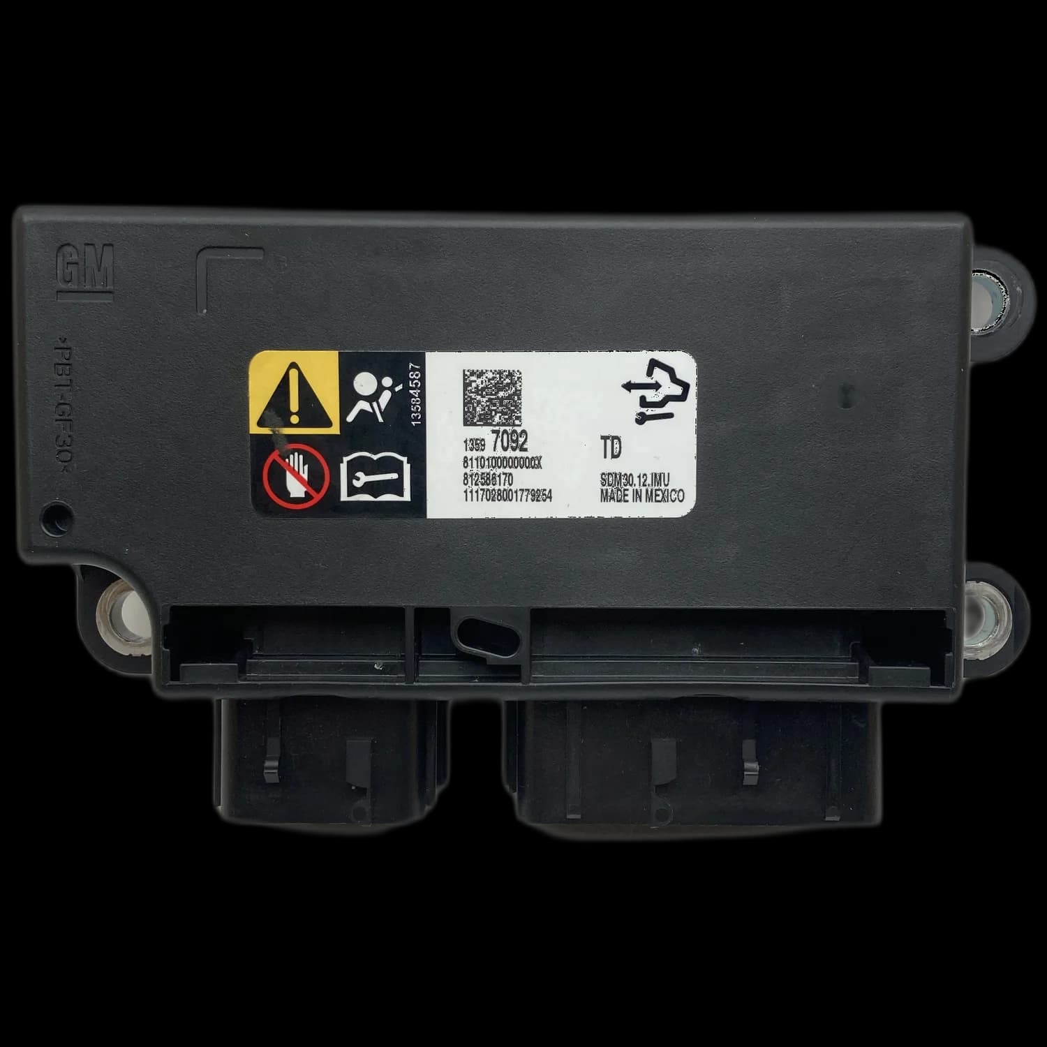 Airbag-regeleenheid 13597092, Etiket