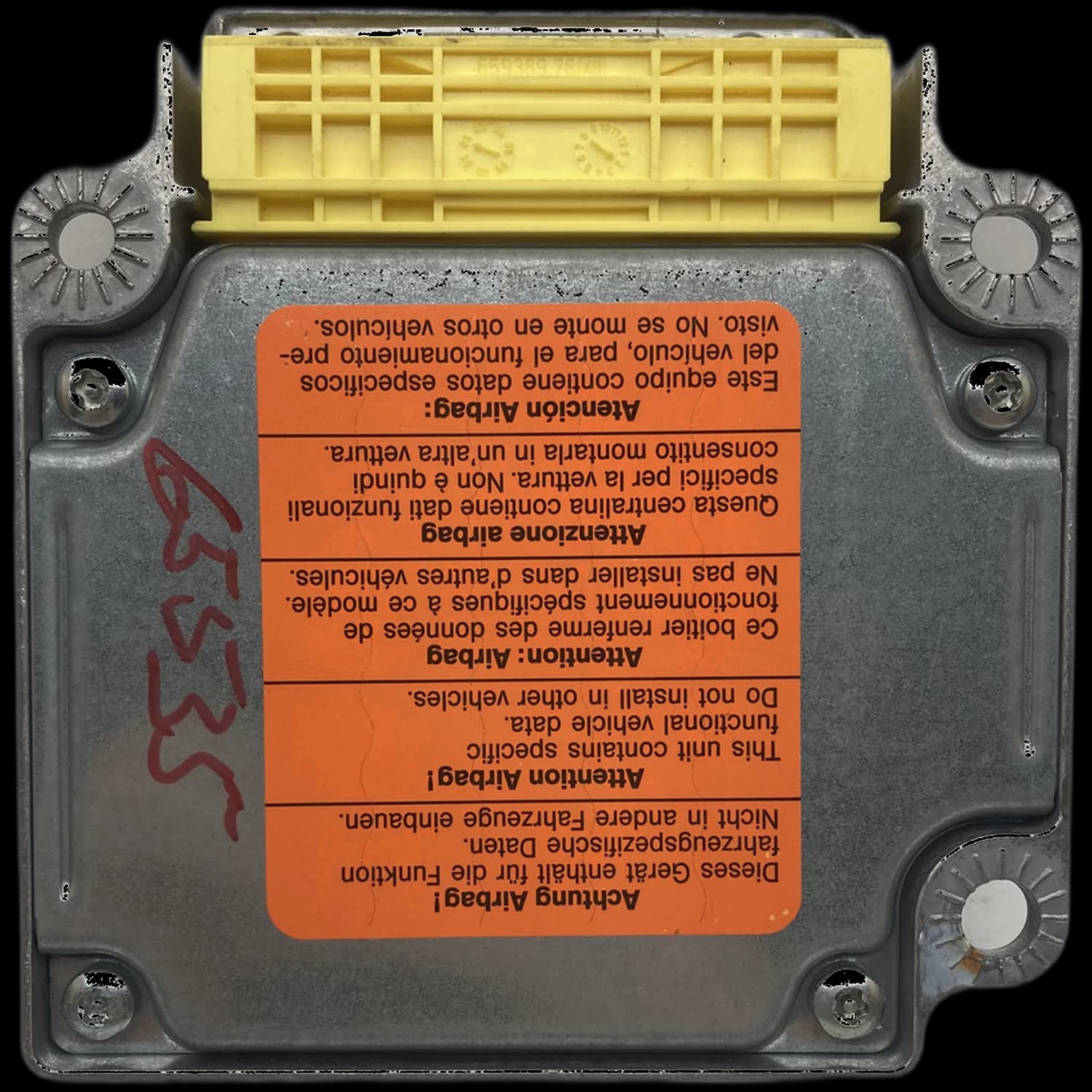 Airbagcomputer 1C0 909 605 F, Achterkant