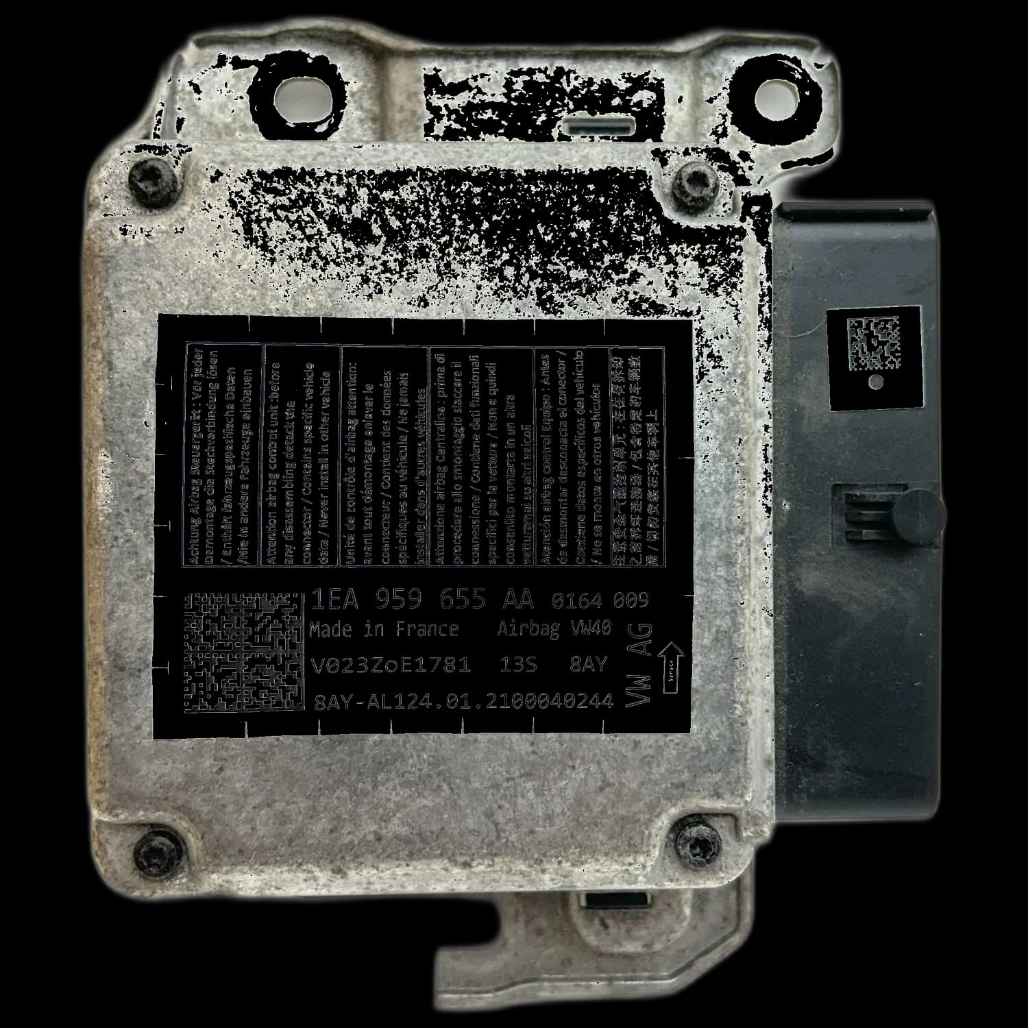 Airbagcomputer 1EA 959 655 AA, Etiket