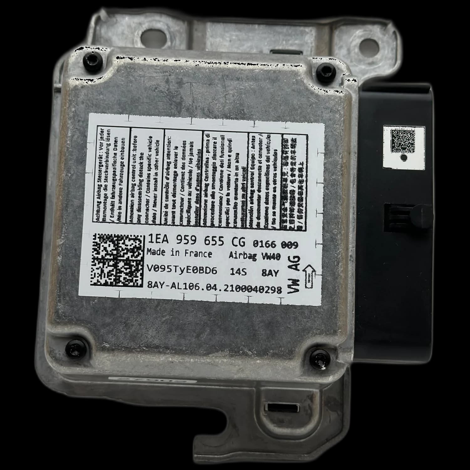 Airbag-regeleenheid 1EA959655CG, Etiket