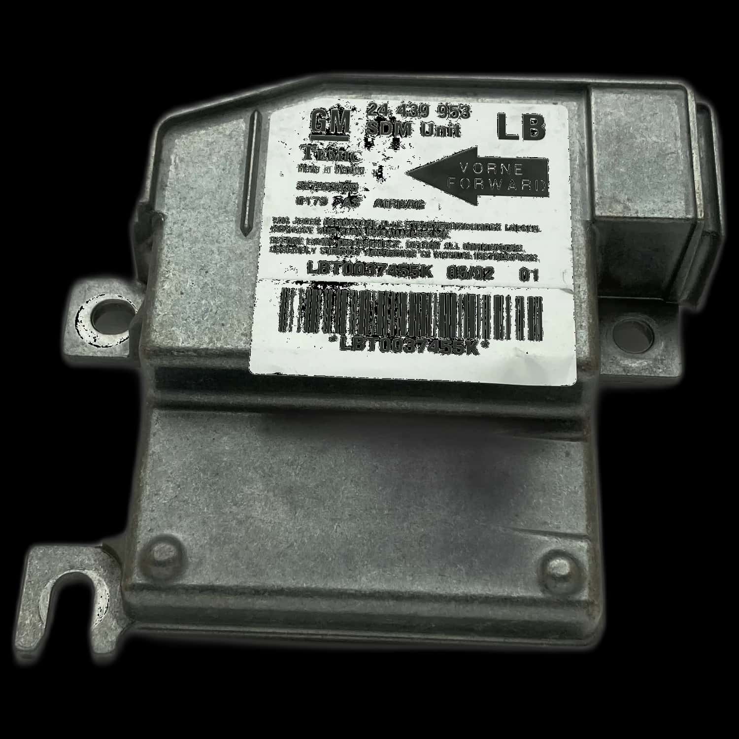Opel Corsa C airbag-regeleenheid reparatie