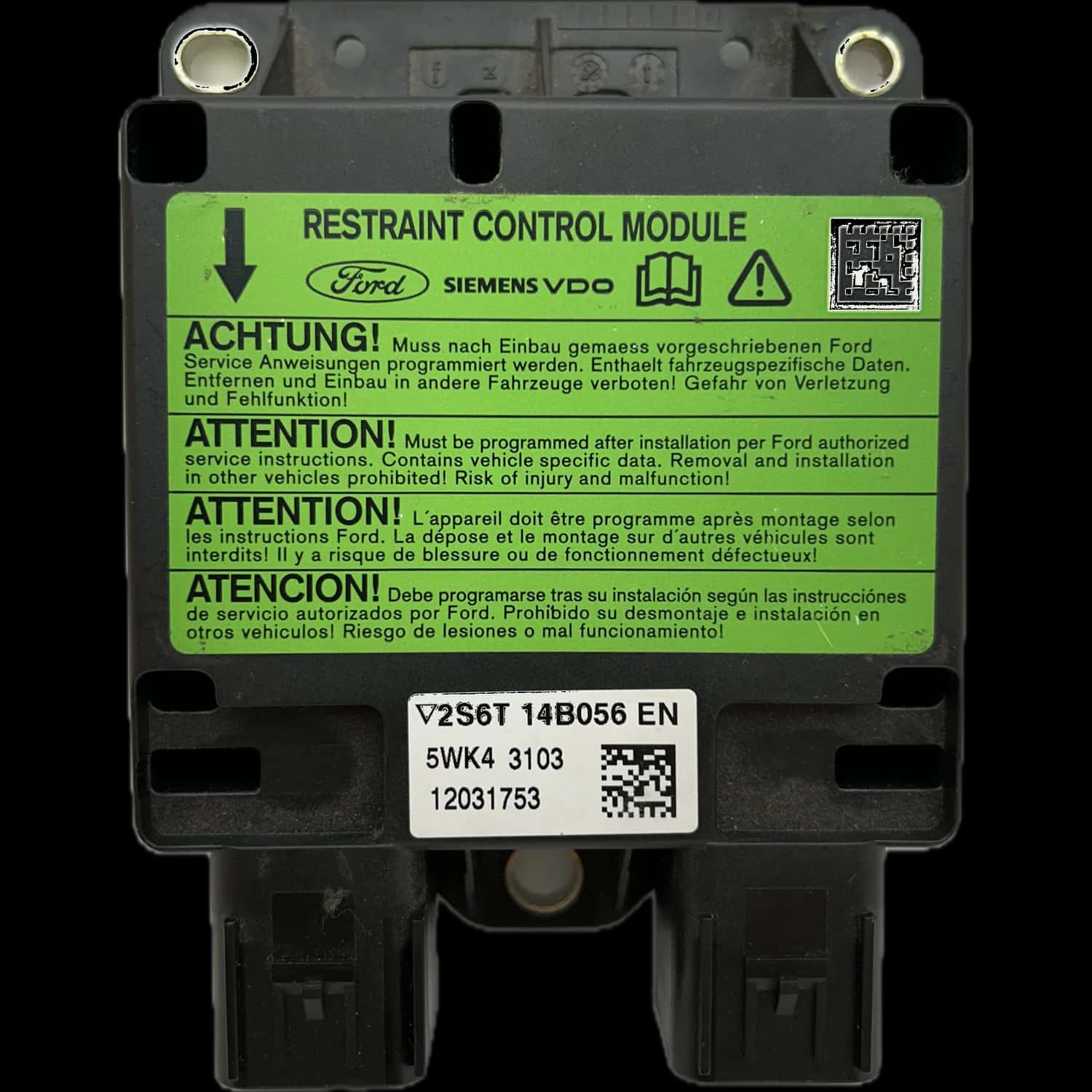 Ford Fusion 1 airbag-regeleenheid reparatie