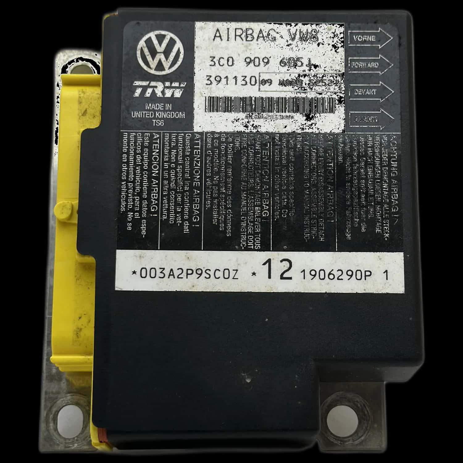 Volkswagen Passat B6 3C airbag-regeleenheid reparatie