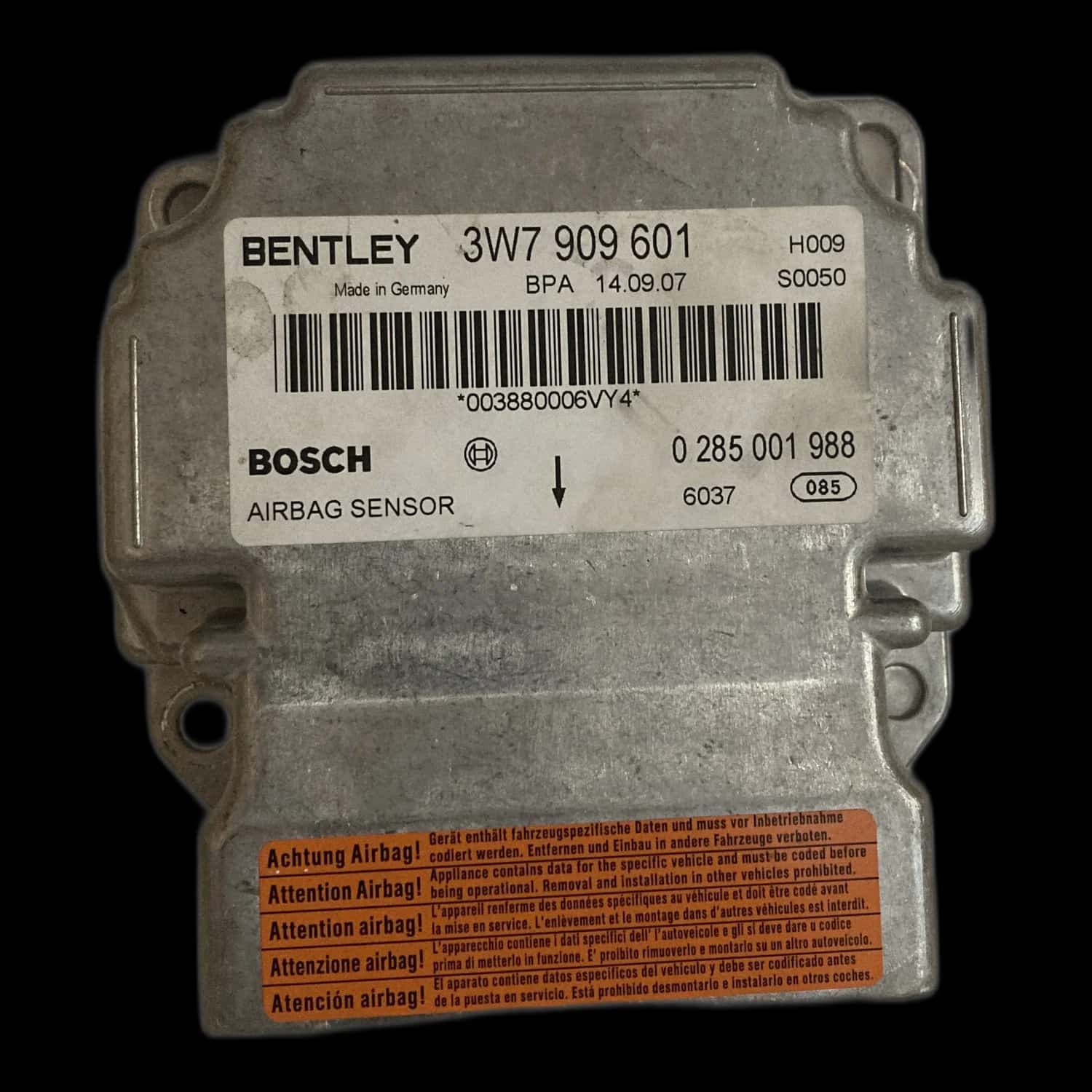 Bentley Continental GTC 2e generatie airbag-regeleenheid reparatie