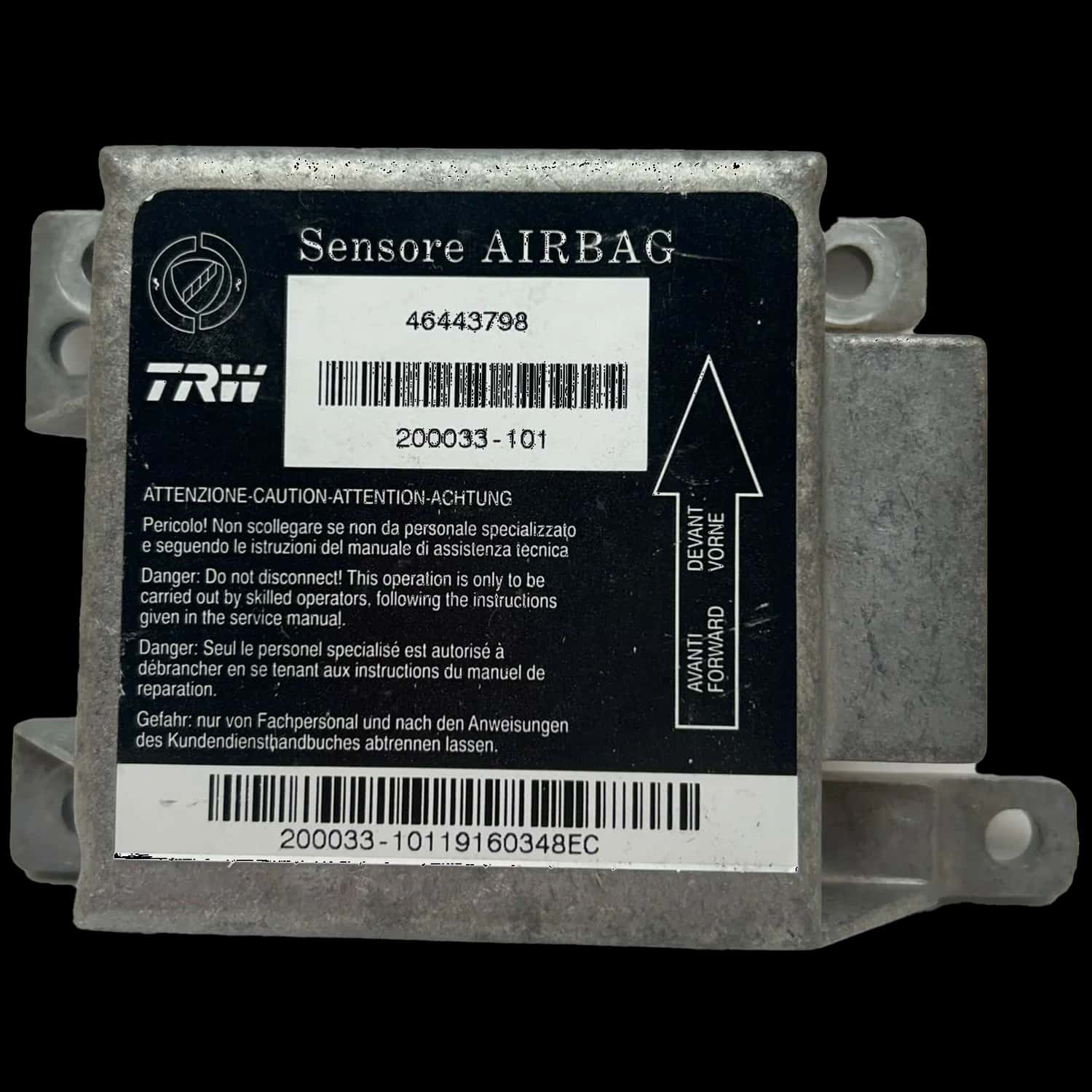 Fiat Barchetta 183 airbag-regeleenheid reparatie