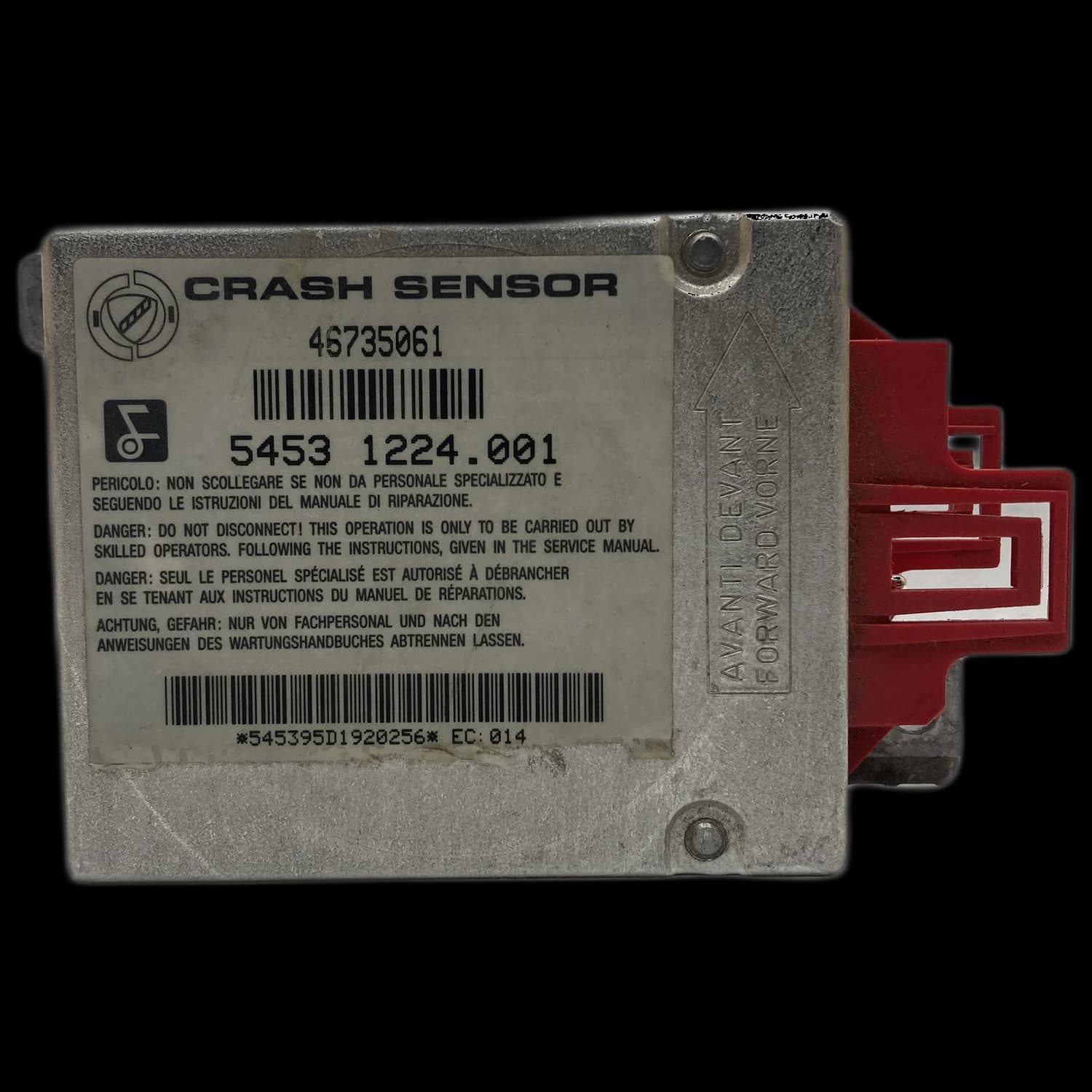 Airbag-regeleenheid 46735061, Etiket