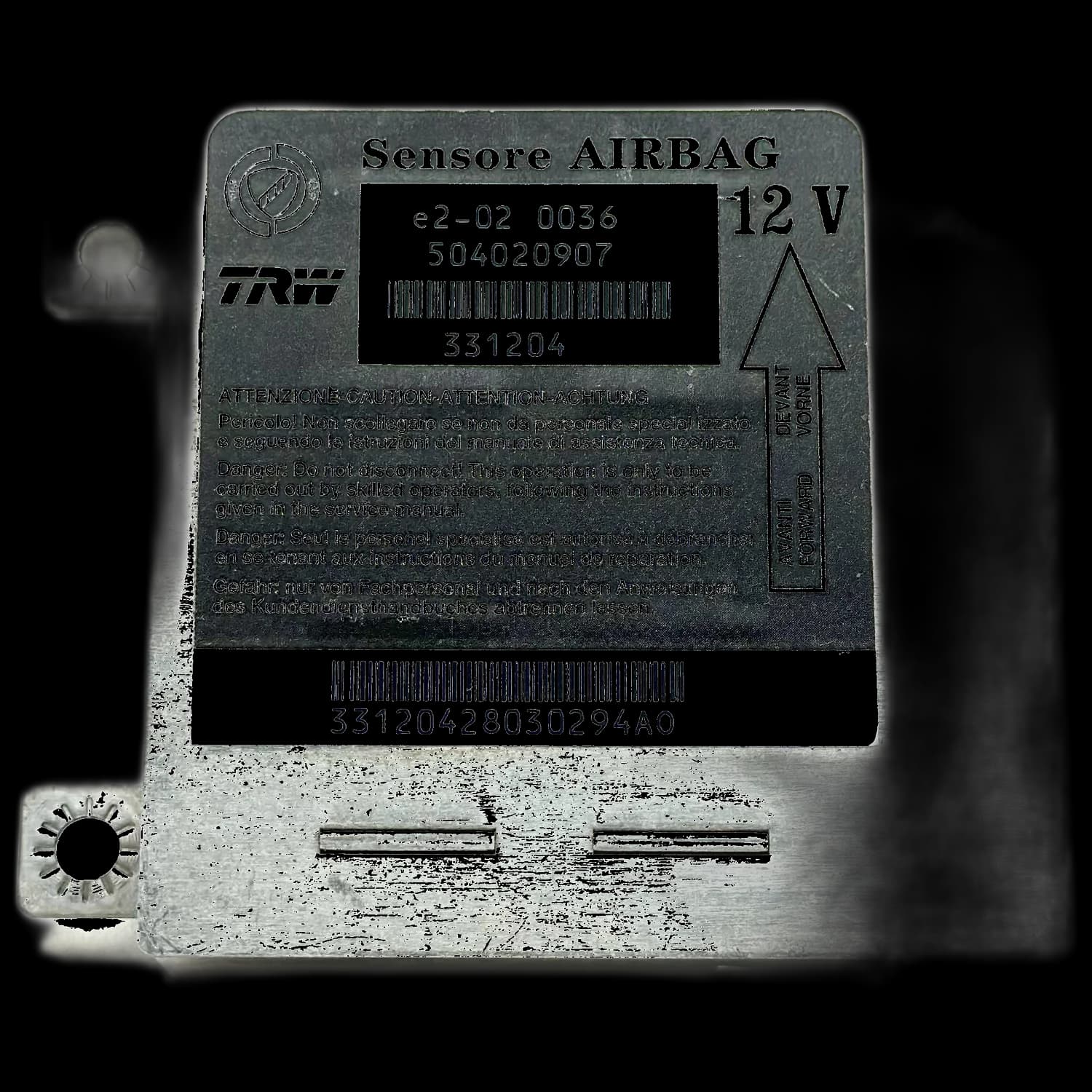 Airbagcomputer 504020907, Etiket
