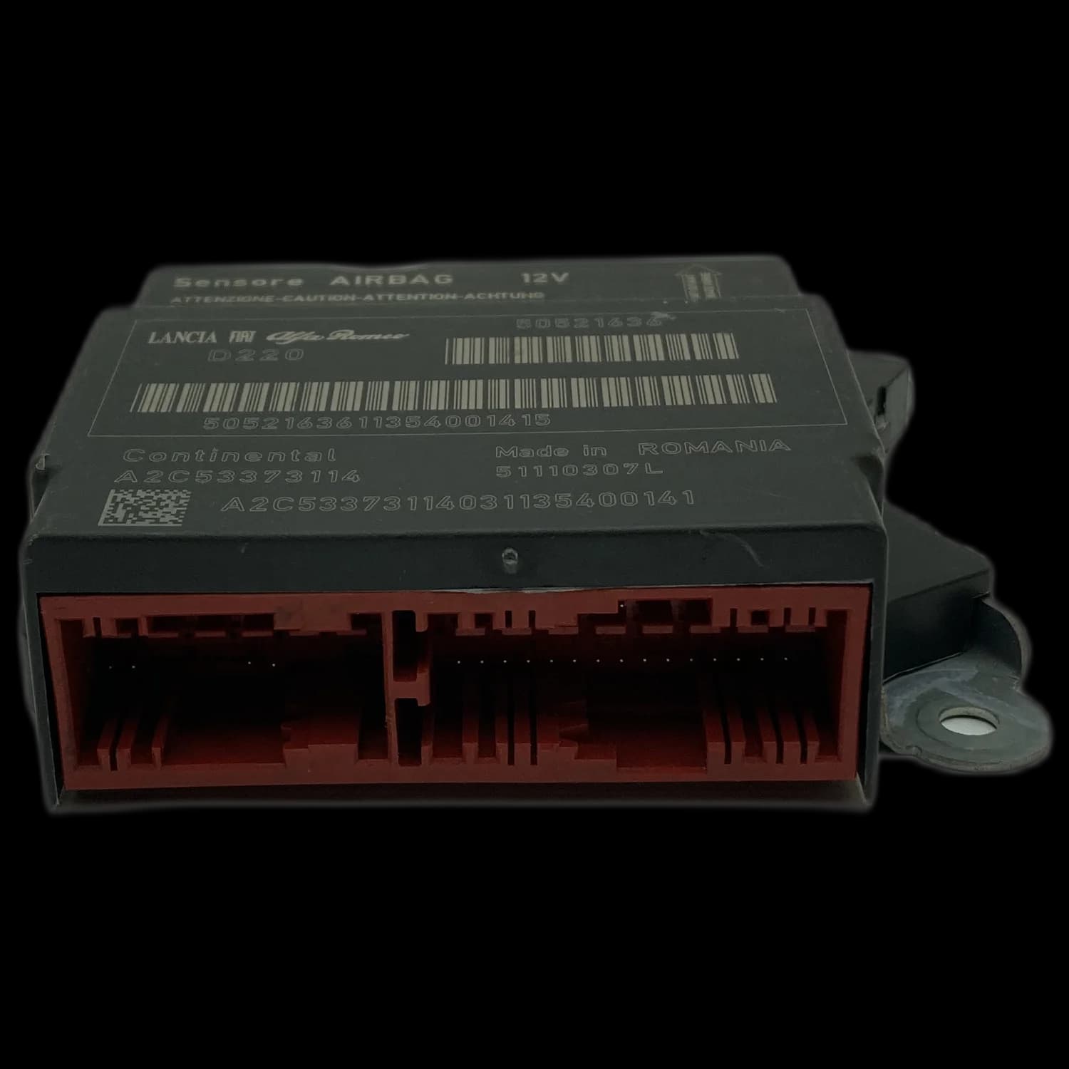 Airbagcomputer 50521636, Stekker