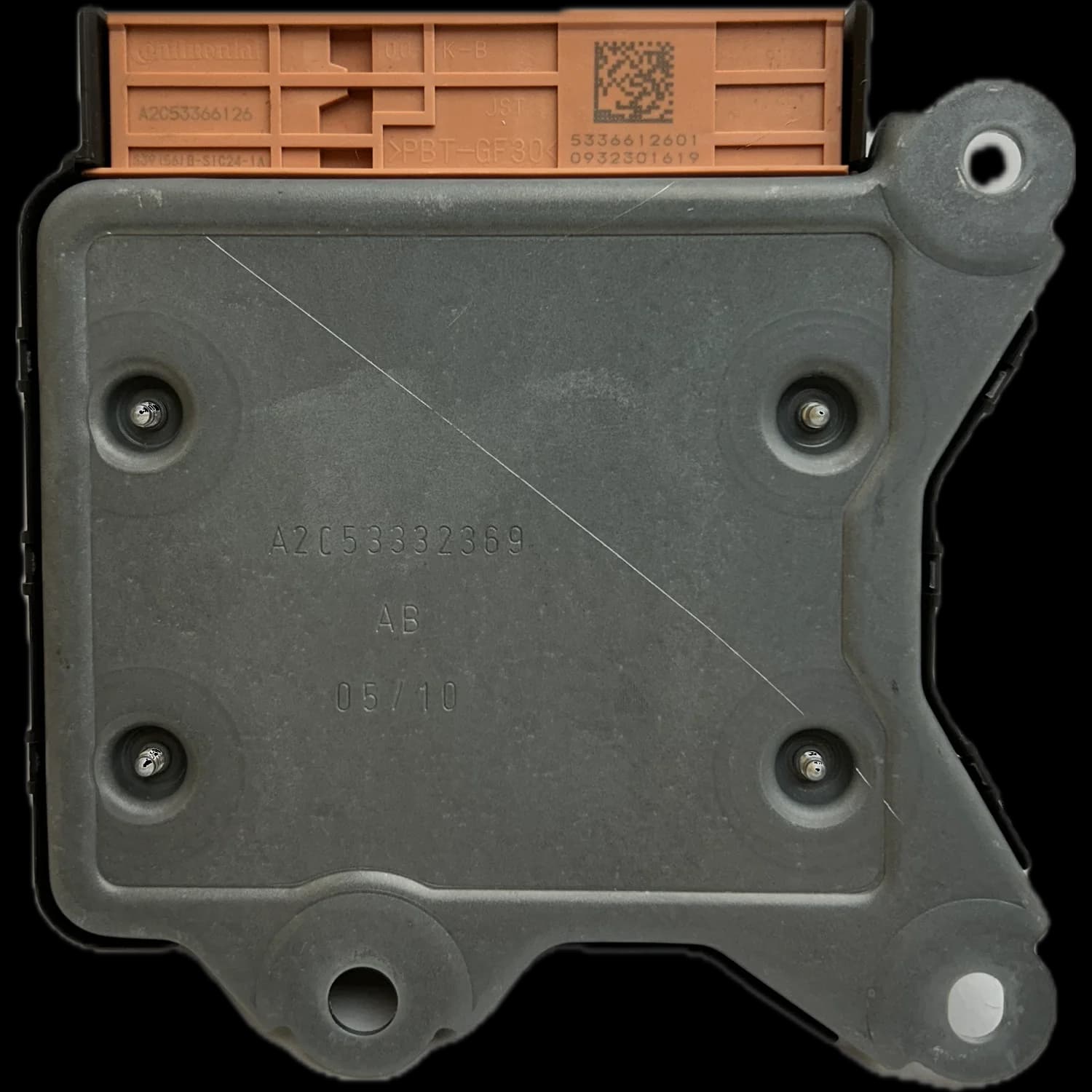 Airbagcomputer 51870005, Achterkant