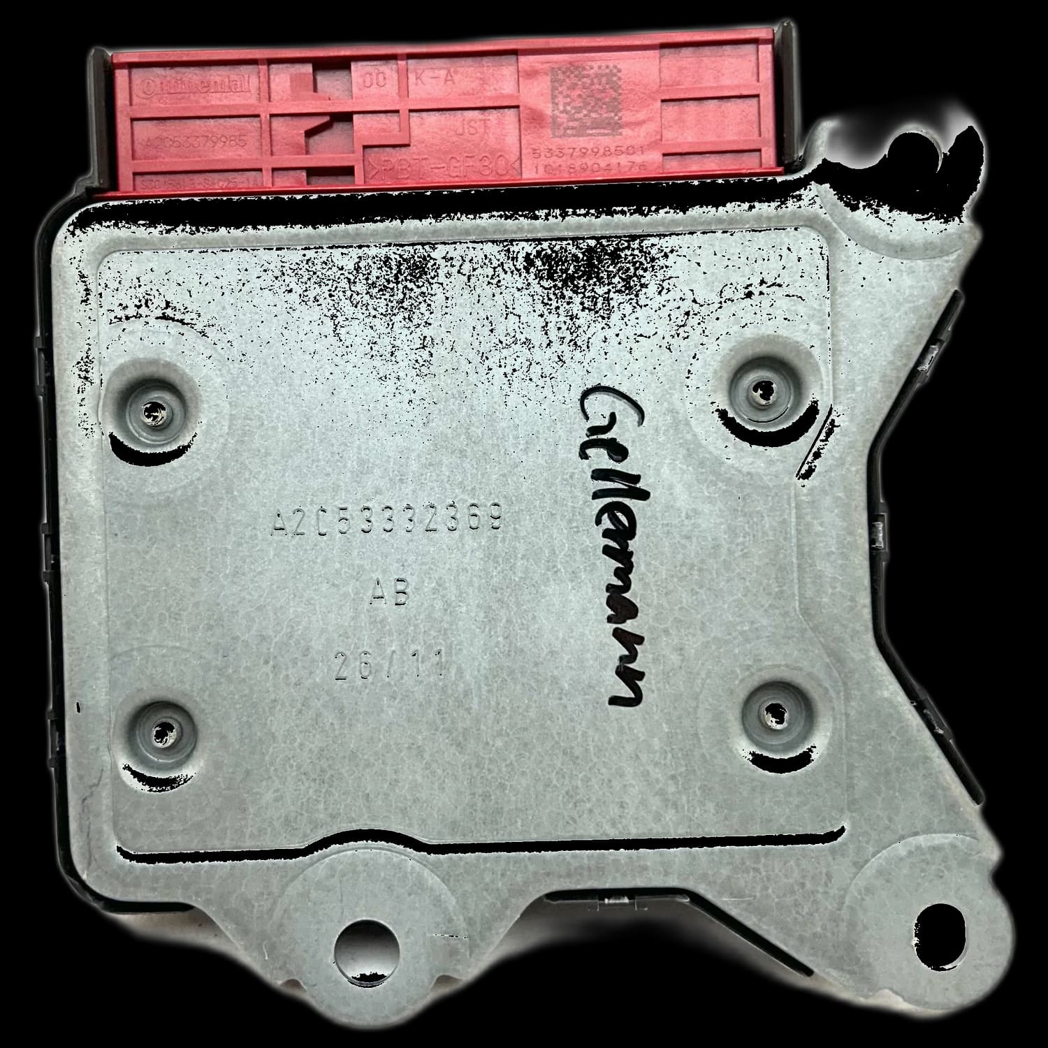 Airbagcomputer 51889815, Achterkant
