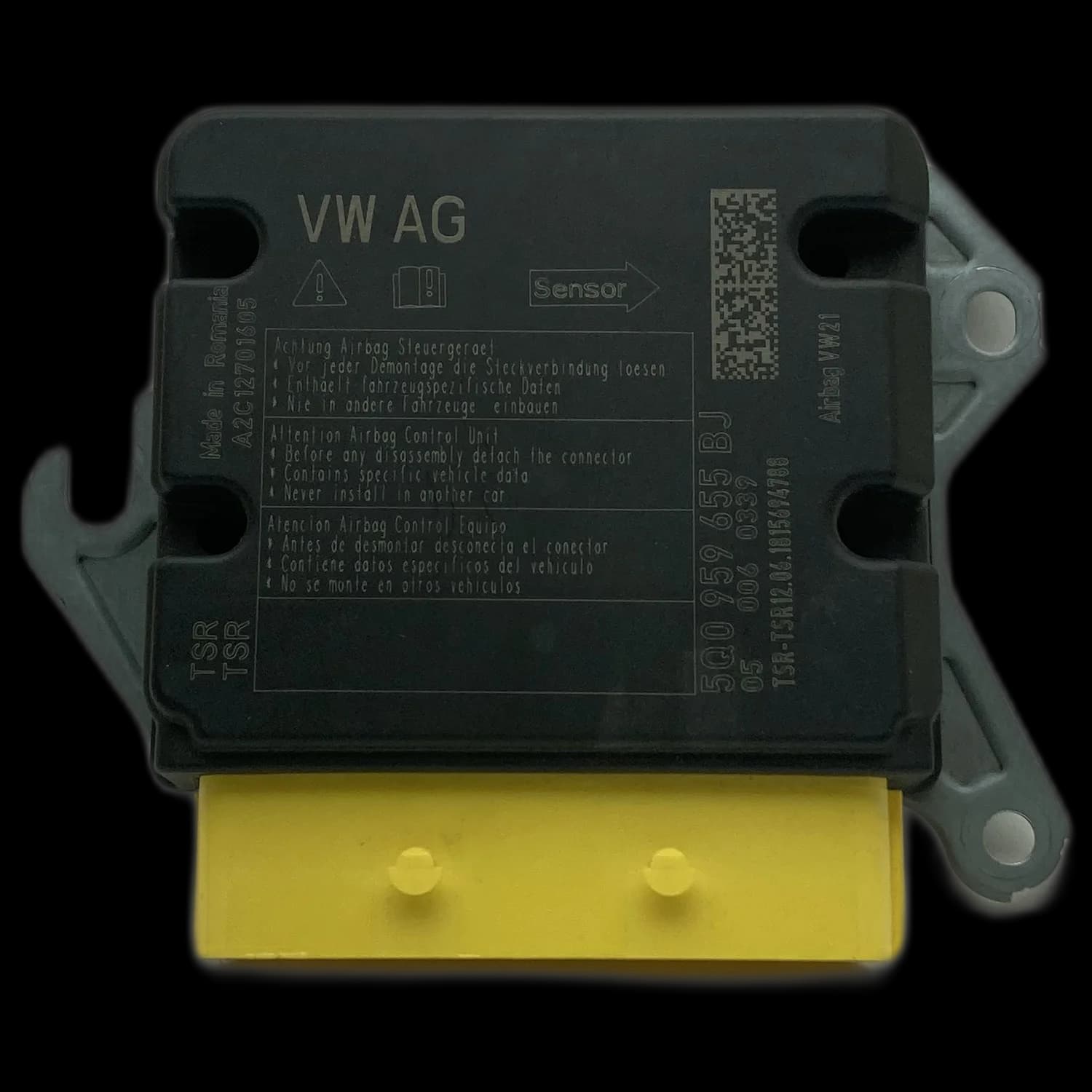 Airbagcomputer 5Q0 959 655 BJ, Etiket