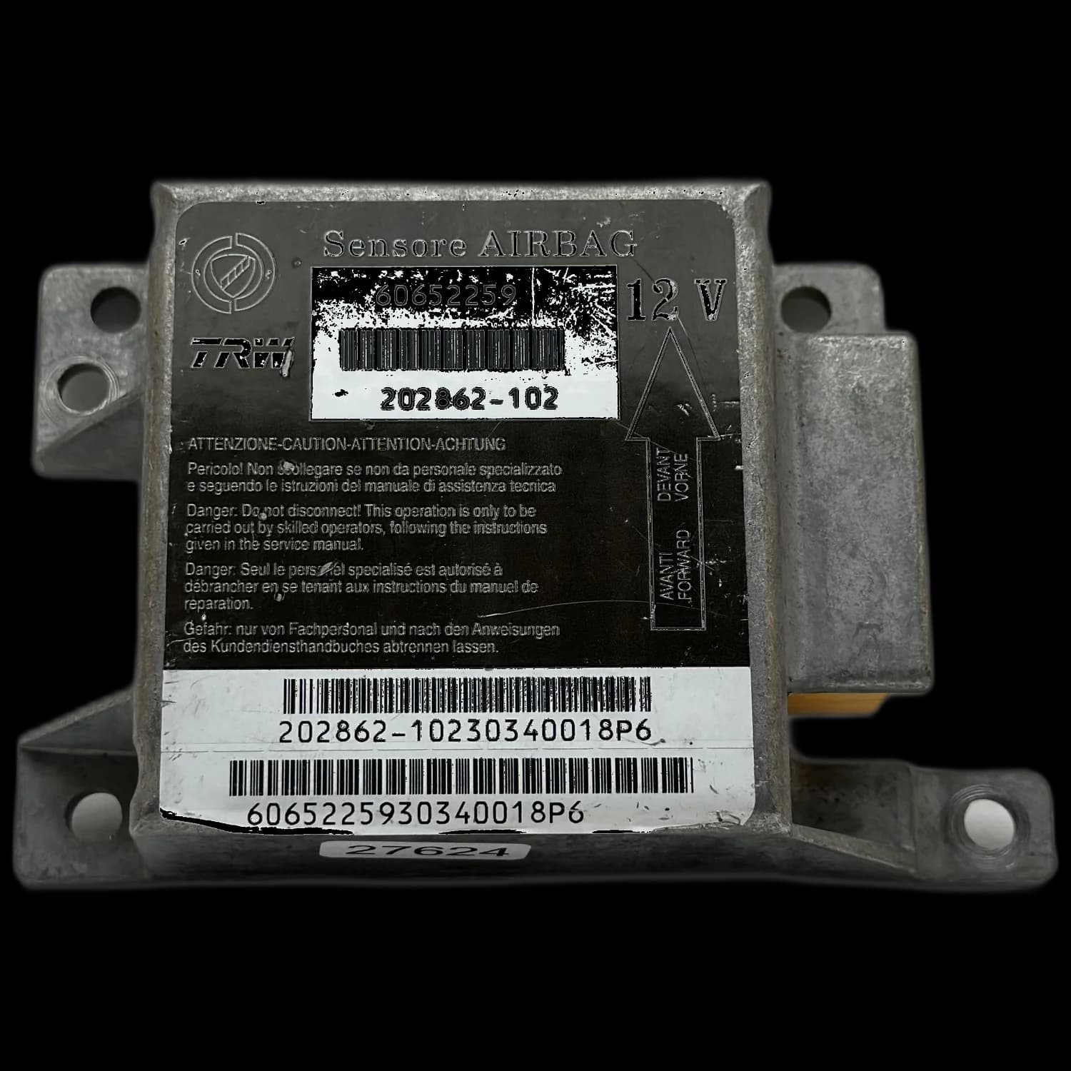 Airbag-regeleenheid 60652259, Etiket