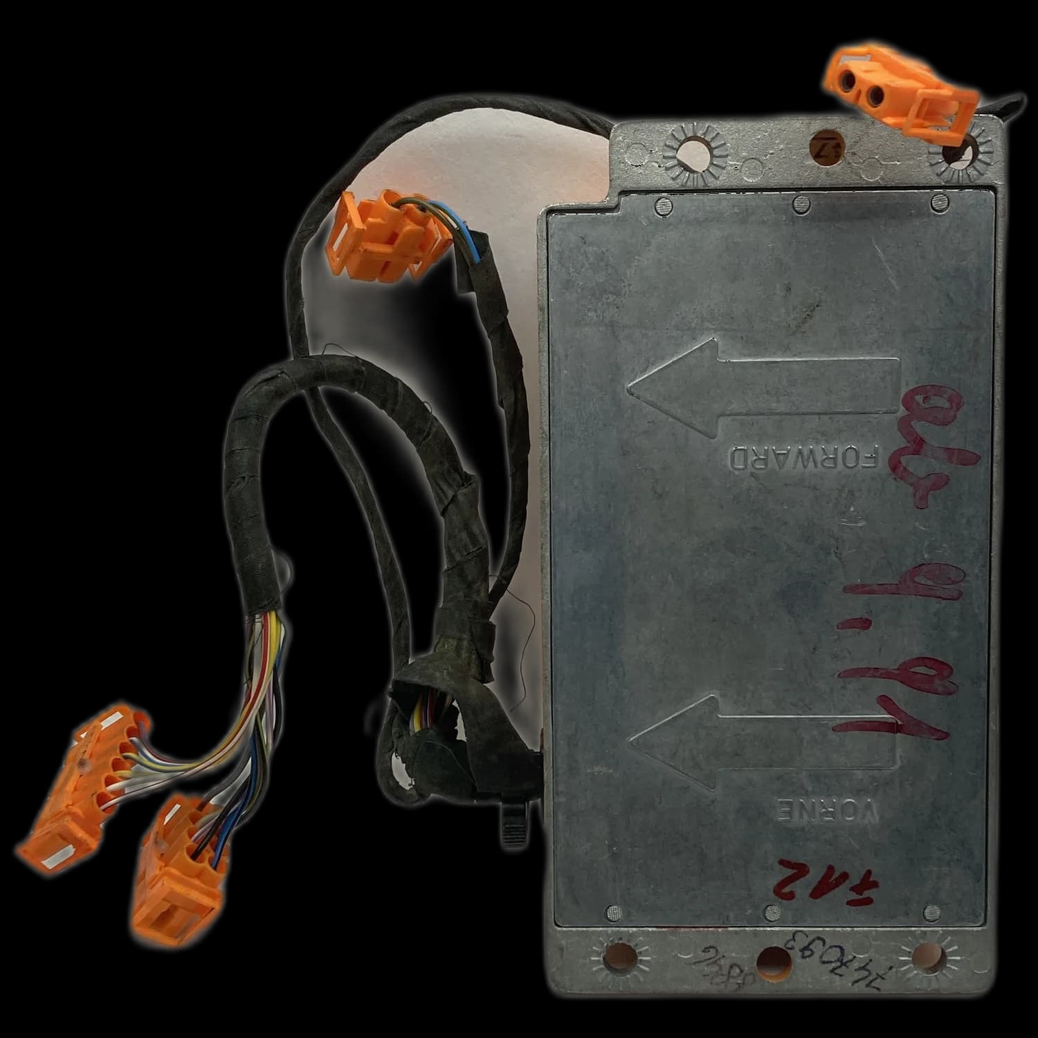 Airbagcomputer 65 77 1 382 904, Achterkant