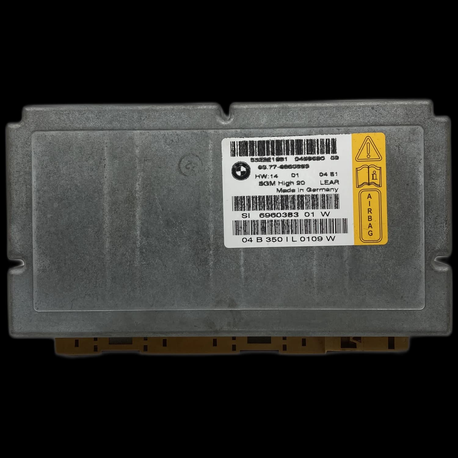 Airbagcomputer 65.77-6960383, Etiket