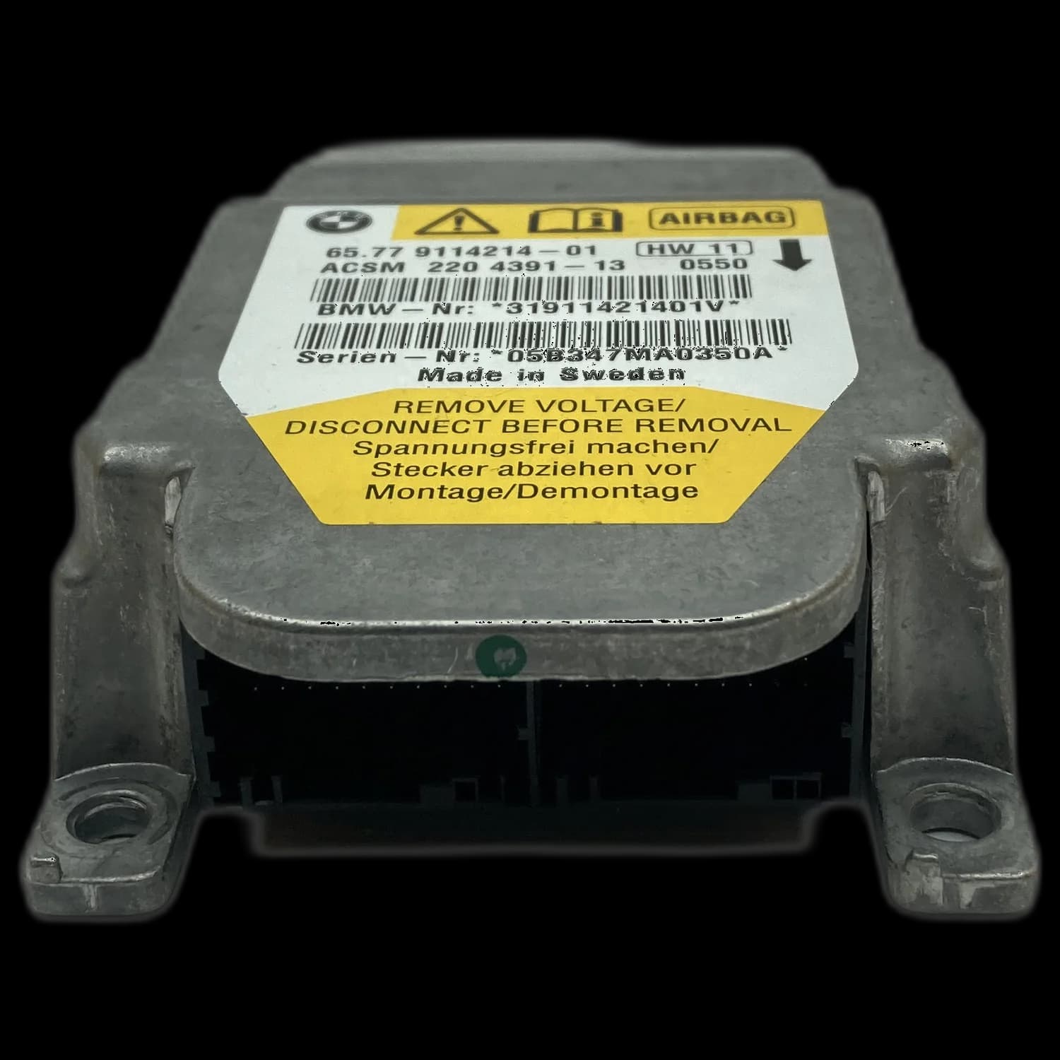 Airbagcomputer 65 77 911 4214-01, Stekker