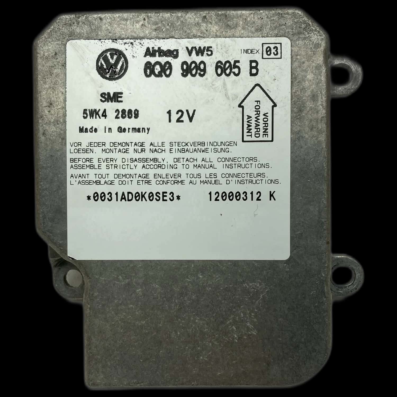 Volkswagen Passat B5 GP (3BG) airbag-regeleenheid reparatie
