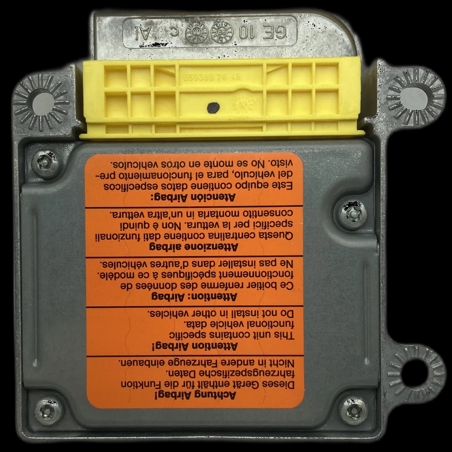 Airbagcomputer 6Q0 909 605 B, Achterkant