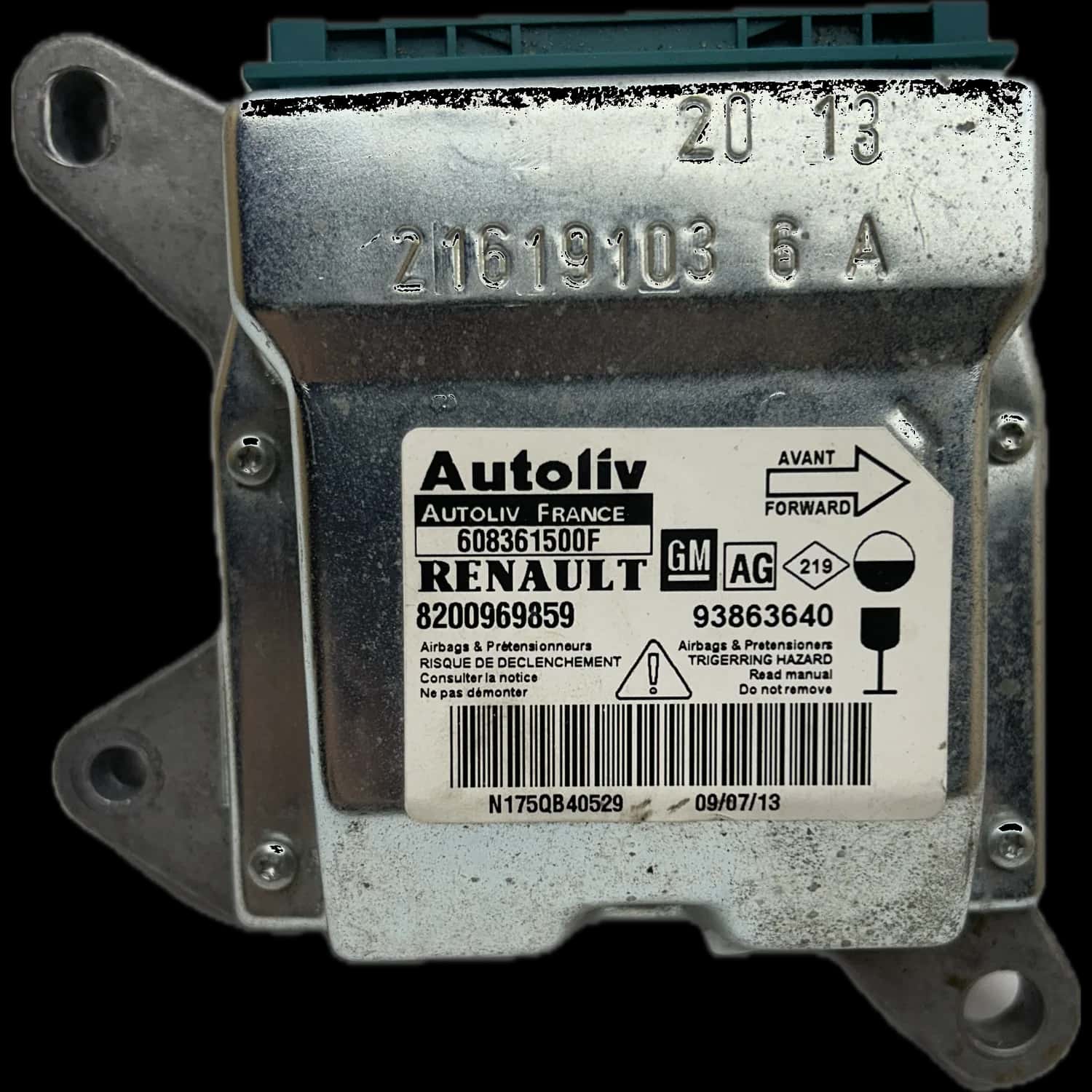 Renault Trafic II airbag-regeleenheid reparatie
