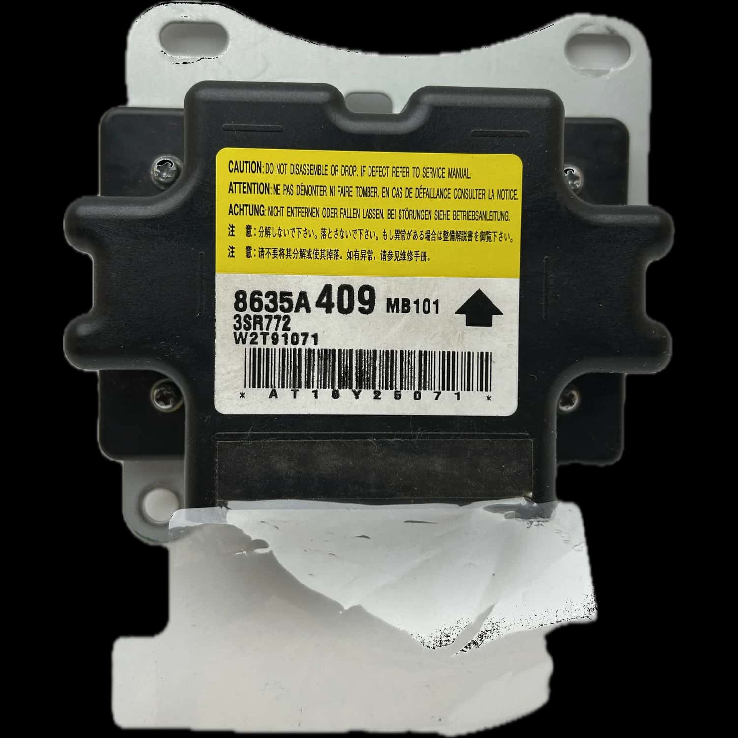 Mitsubishi Space Star A00 airbag-regeleenheid reparatie