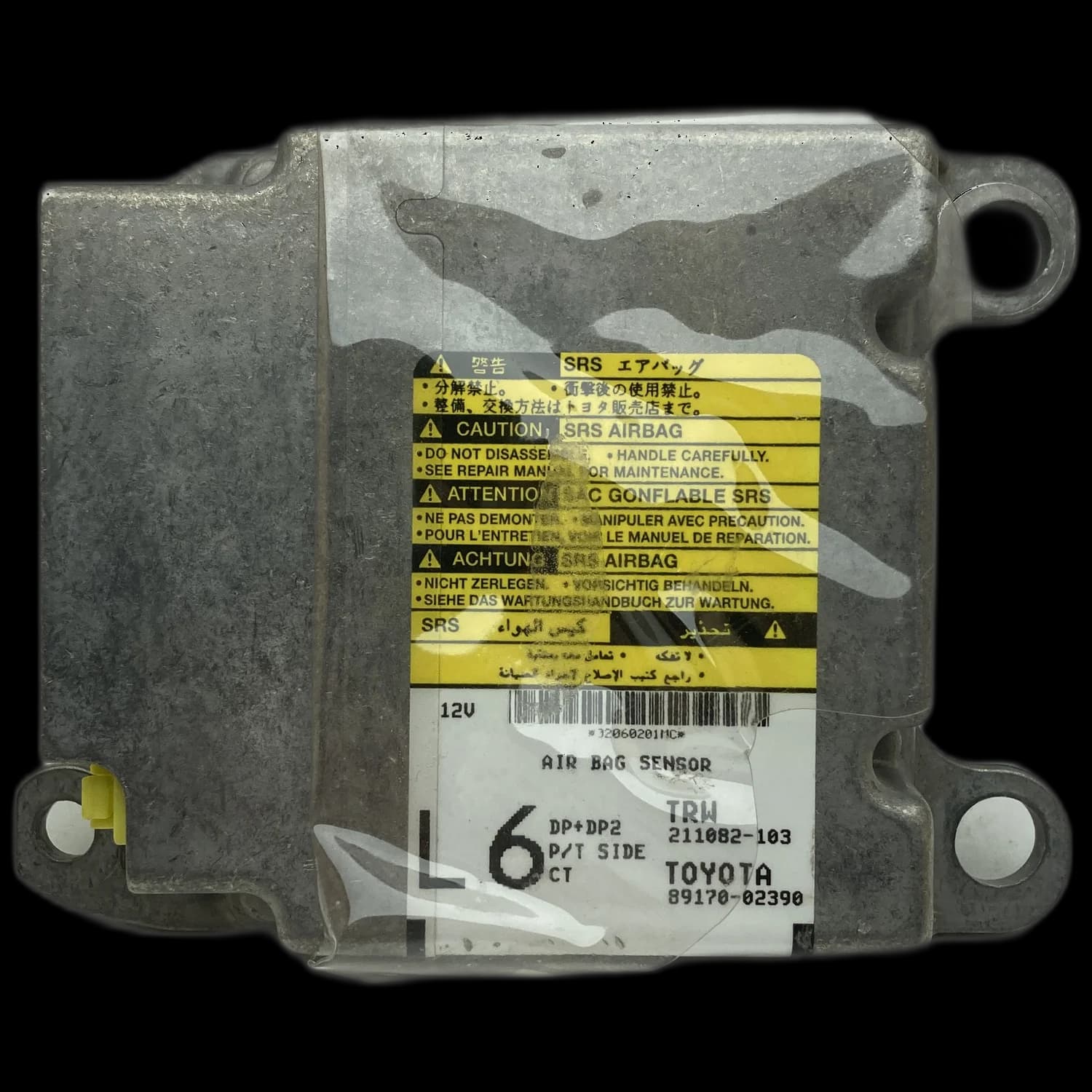 Airbagcomputer 89170-02390, Etiket