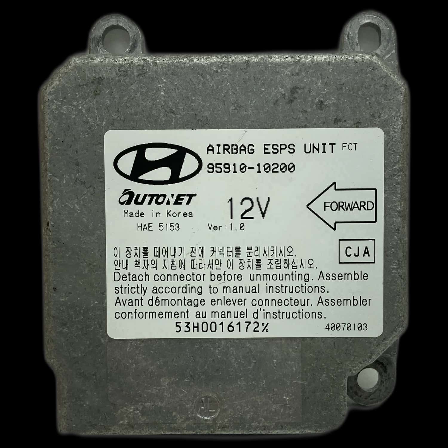 Hyundai Matrix FC airbag-regeleenheid reparatie
