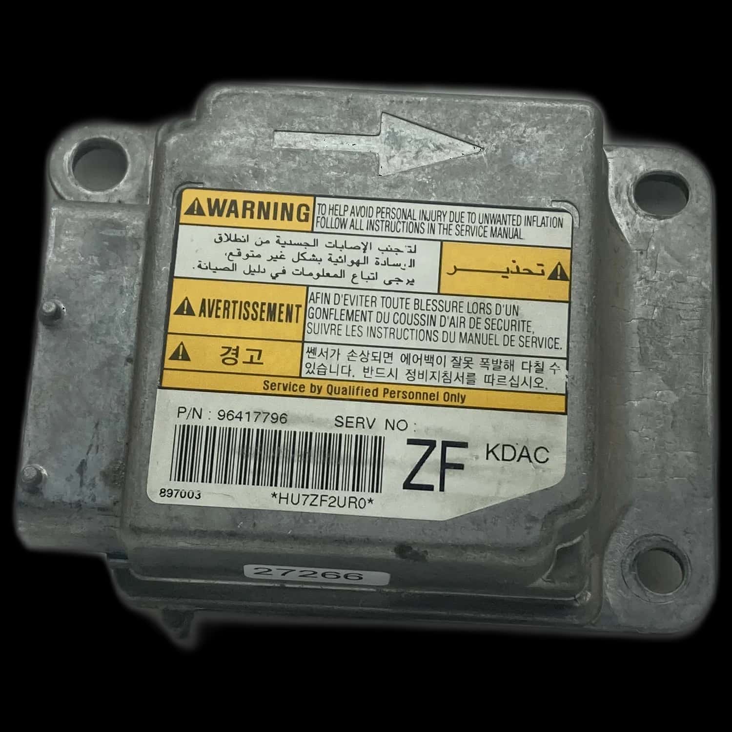 Daewoo Tacuma U100 Airbag-regeleenheid reparatie